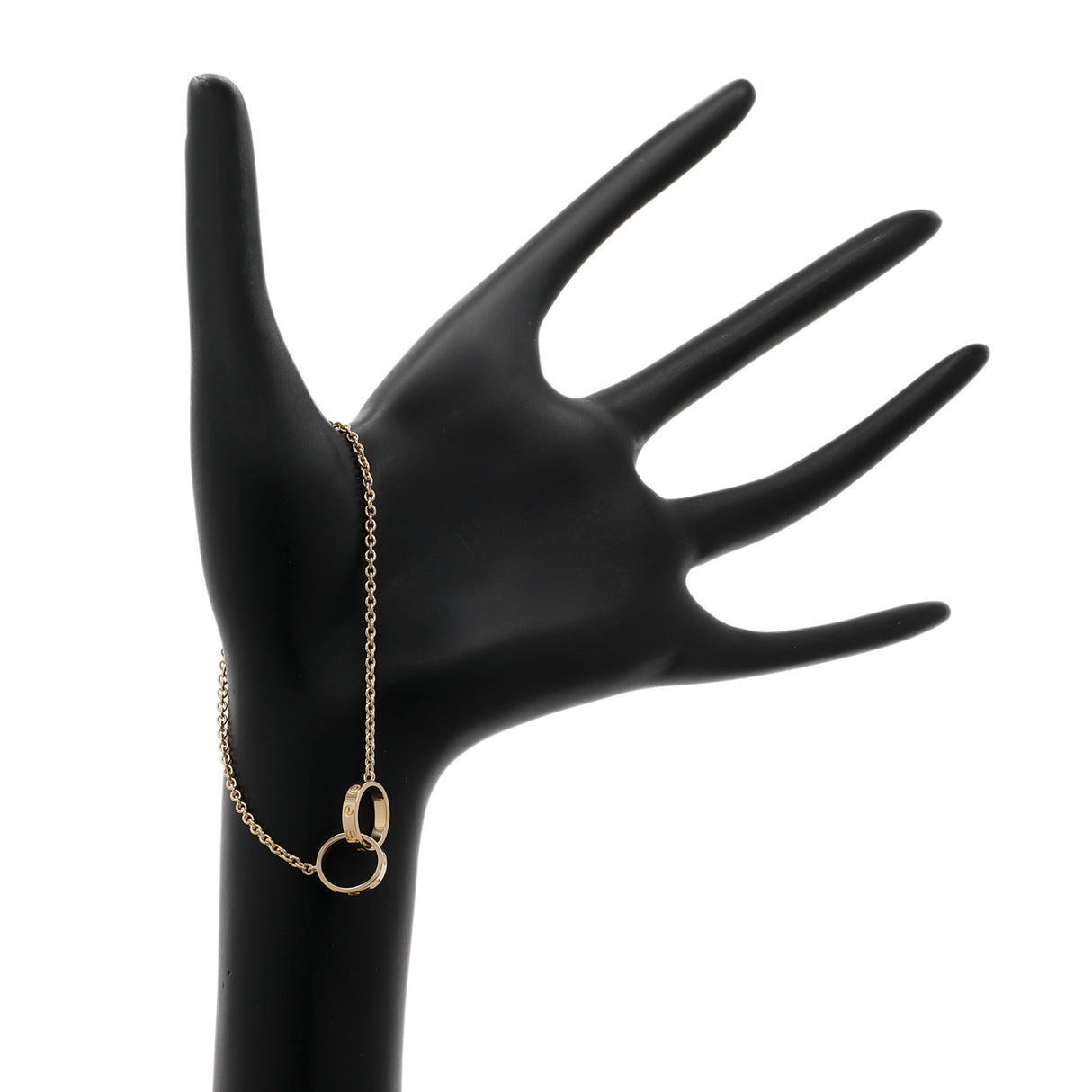 Cartier 18K Yellow Gold Love Bracelet on Chain Designer Jewellery Cartier