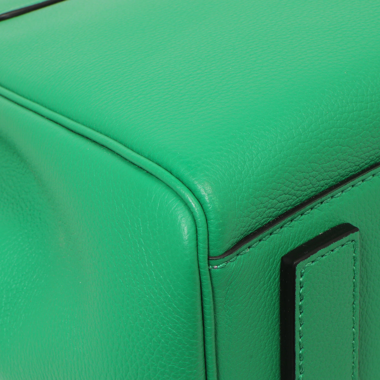 Versace Green Calfskin Large La Medusa Top Handle Handbags Versace