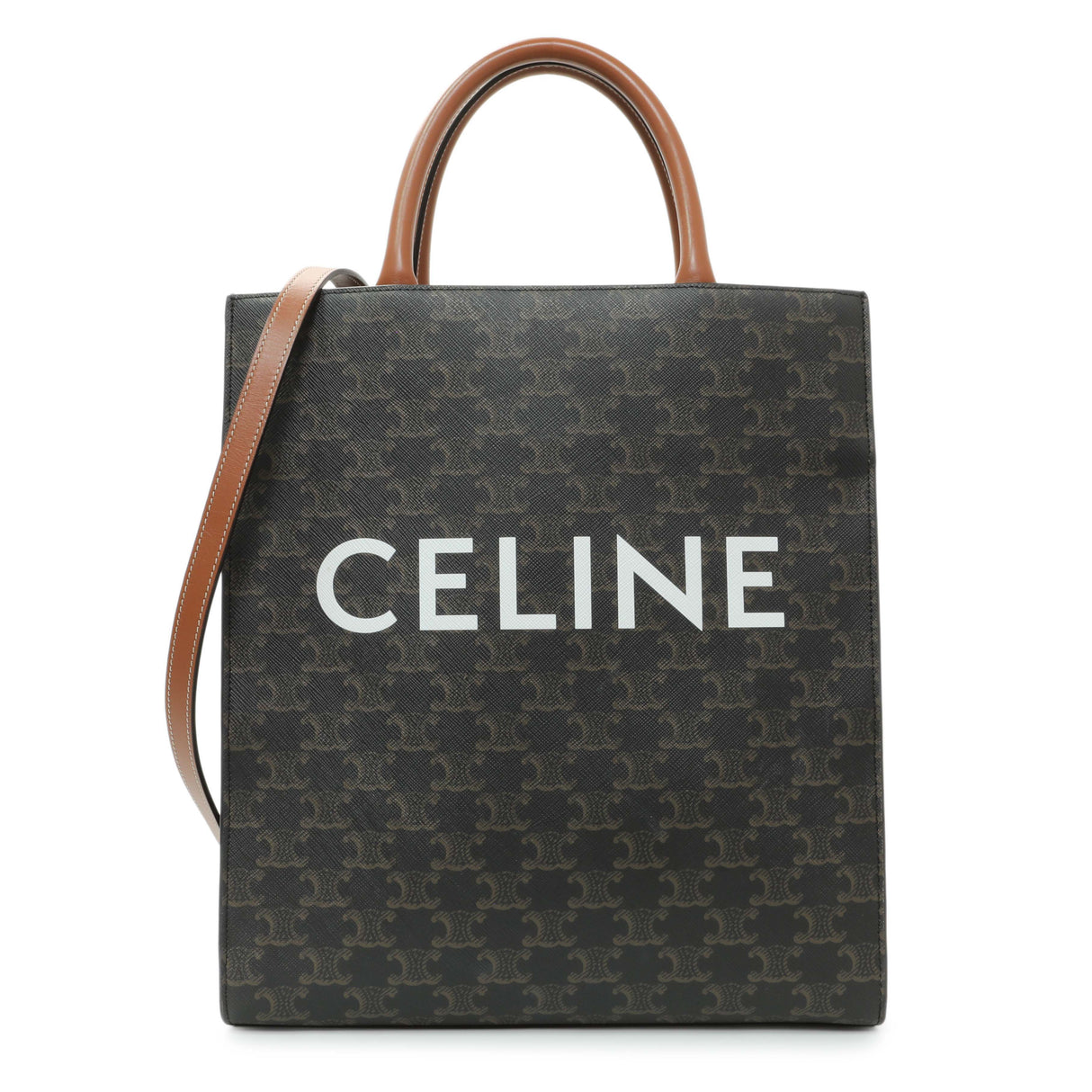 Celine Triomphe Canvas Small Vertical Cabas Handbags Celine