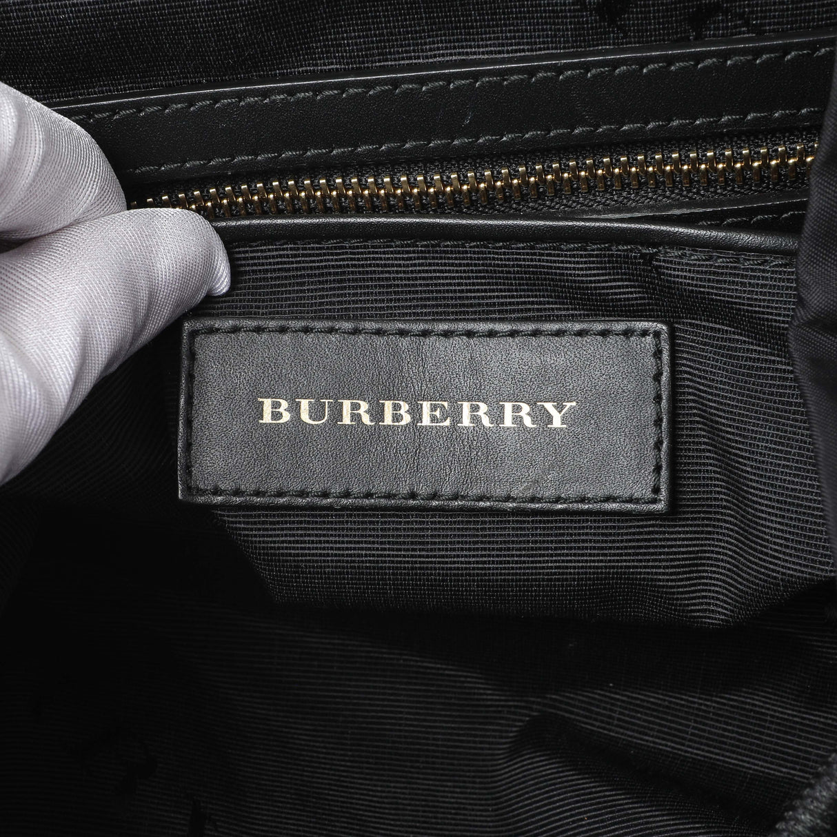 Burberry Black Nylon Medium Rucksack Handbags Burberry