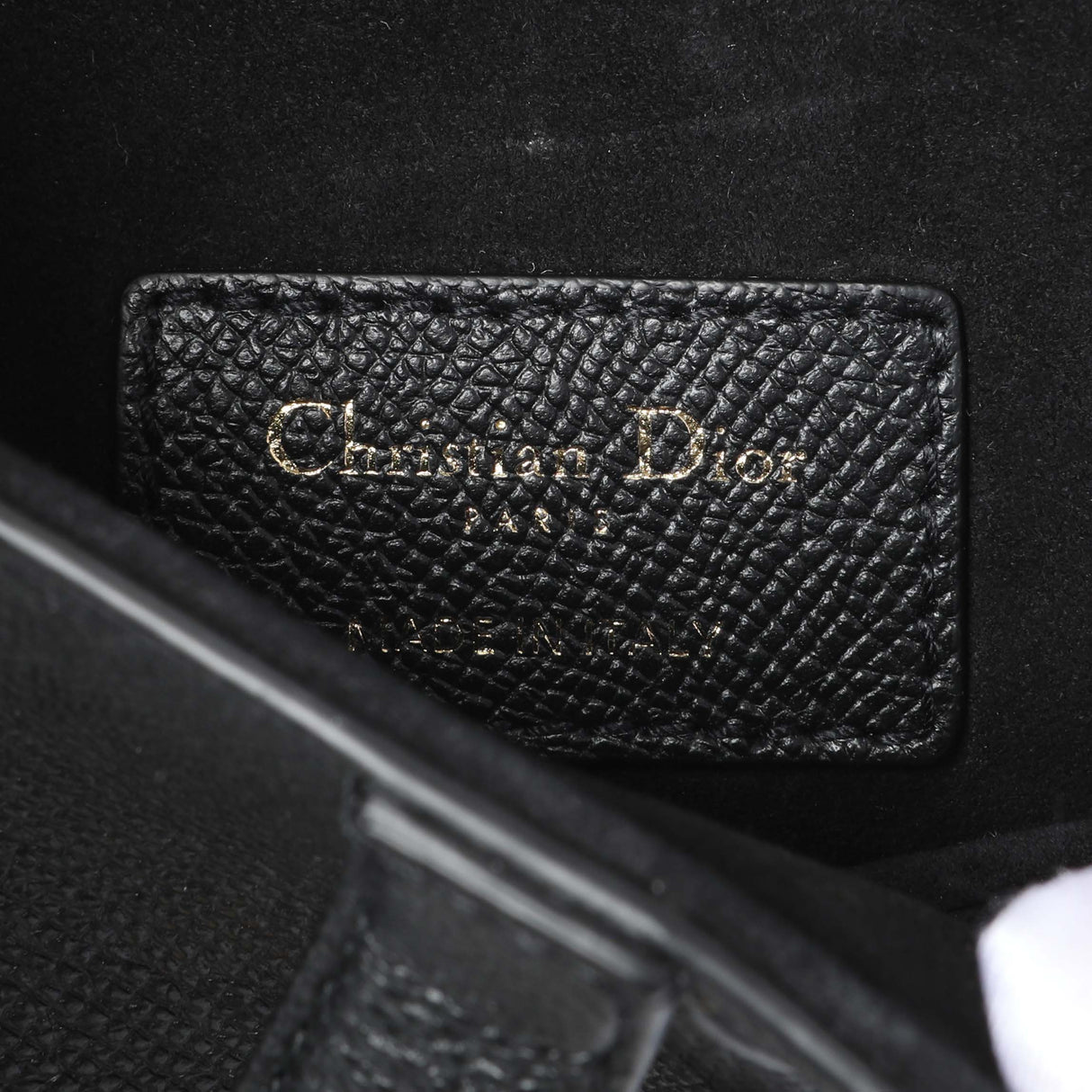 Christian Dior Grained Calfskin Mini Saddle Bag Handbags Christian Dior