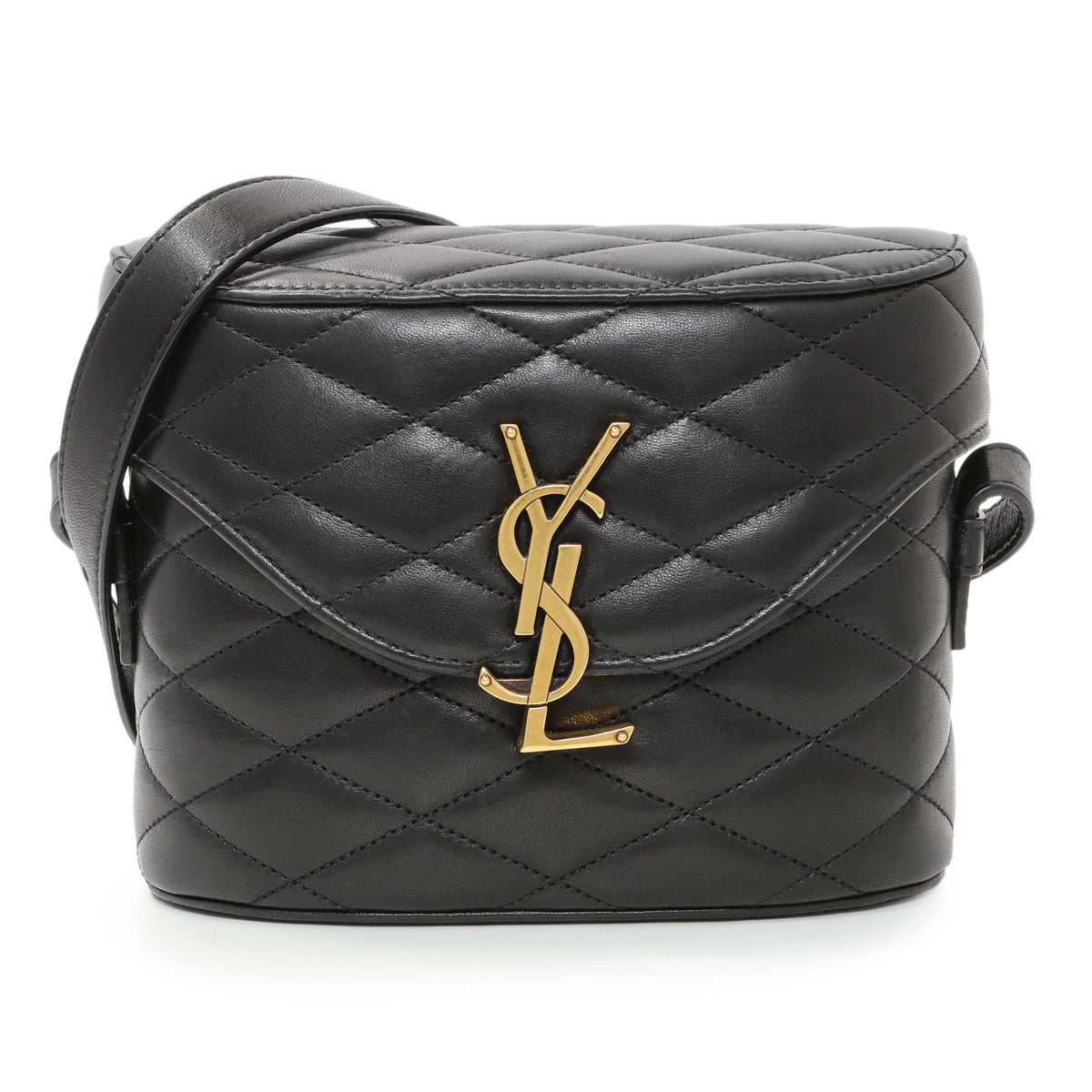 Saint Laurent Black Quilted Lambskin June Box Bag Handbags Saint Laurent
