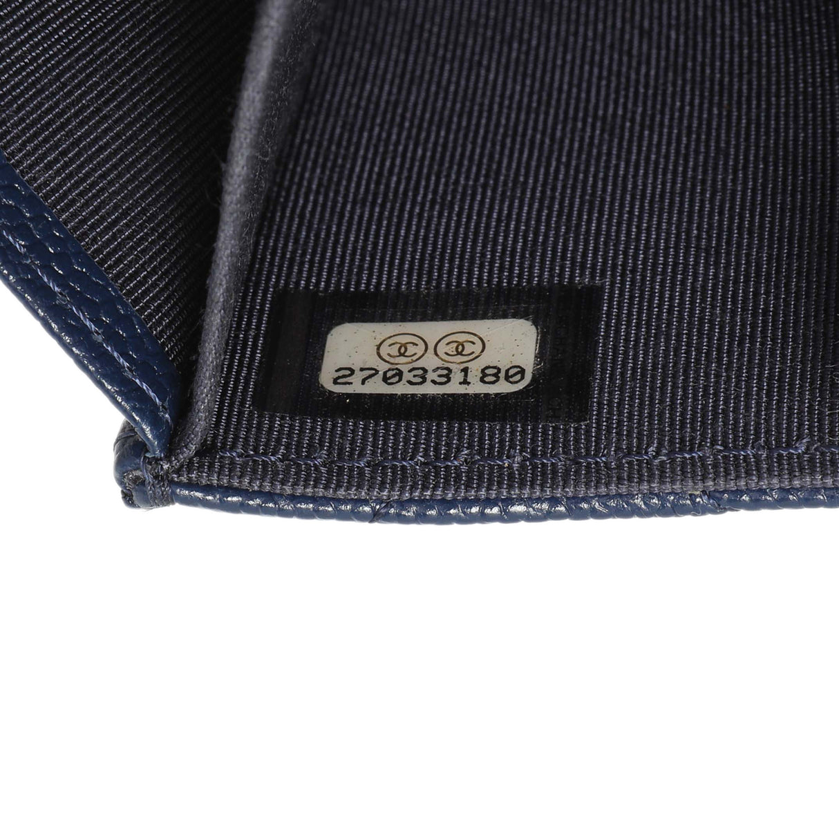 Chanel Blue Quilted Caviar Flap Card Holder Wallet Accessories Chanel