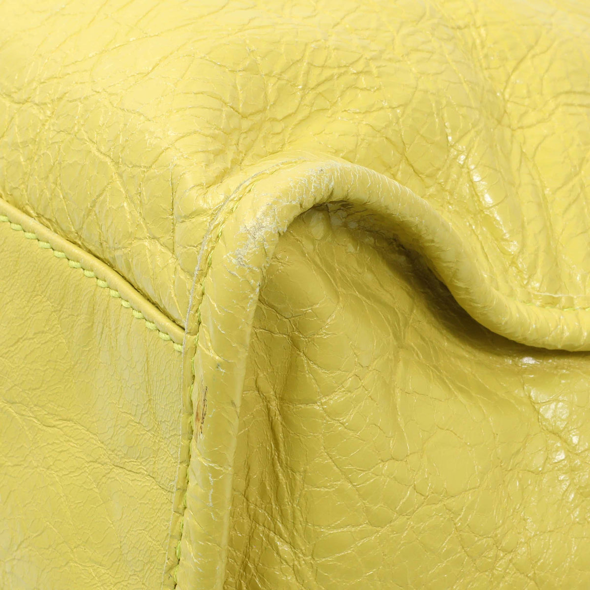 Balenciaga Lime Agneau Giant 12 Hardware City Handbags Balenciaga