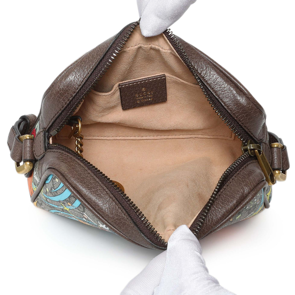 Gucci X Disney GG Supreme Monogram Donald Duck Interlocking G Shoulder Bag Handbags Gucci