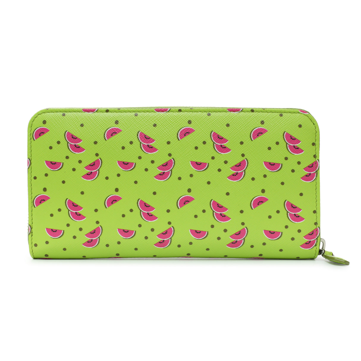 Prada Watermelon Print Saffiano Zip Around Wallet Accessories Prada