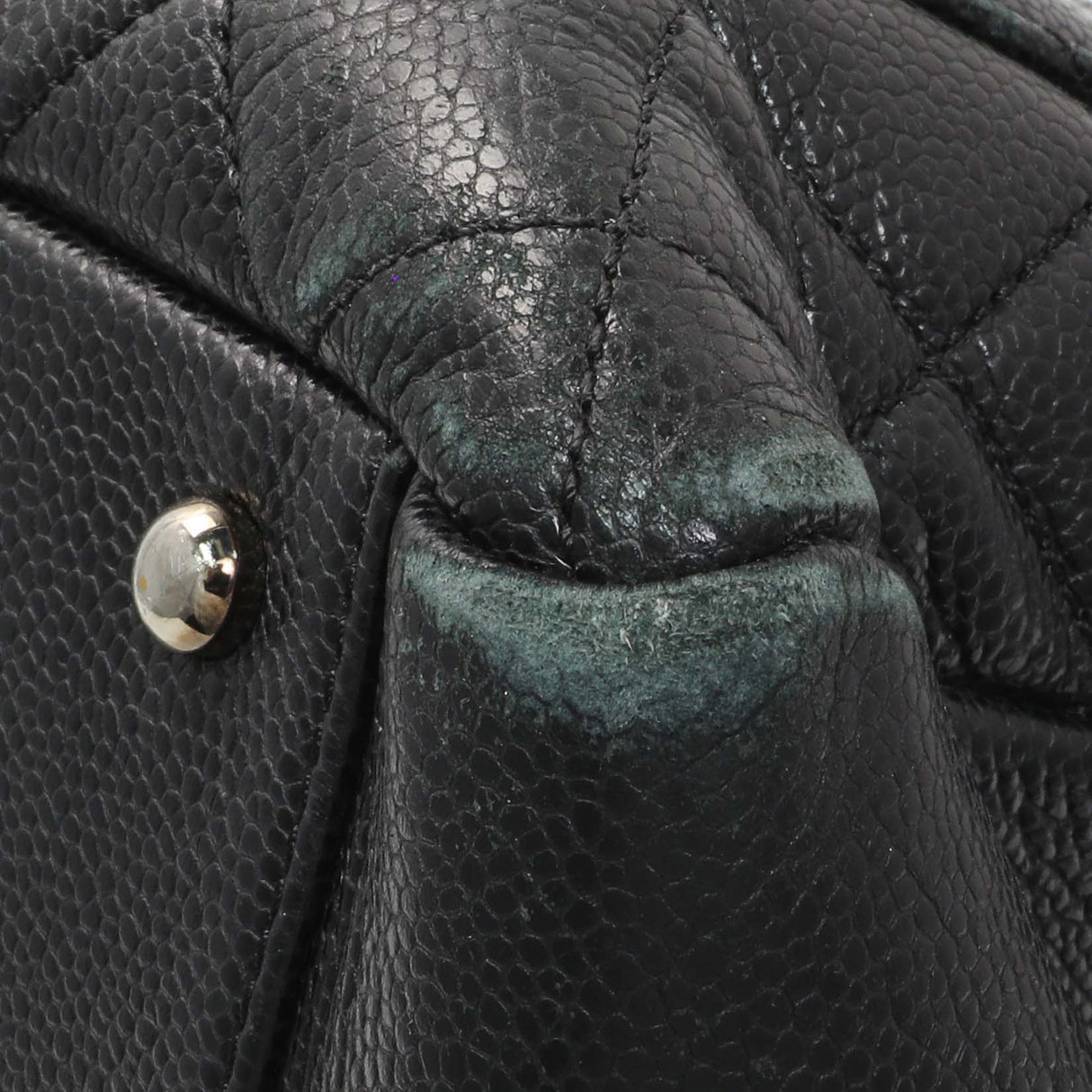 Chanel Black Quilted Caviar XL Grand Shopping Tote GST Handbags Chanel