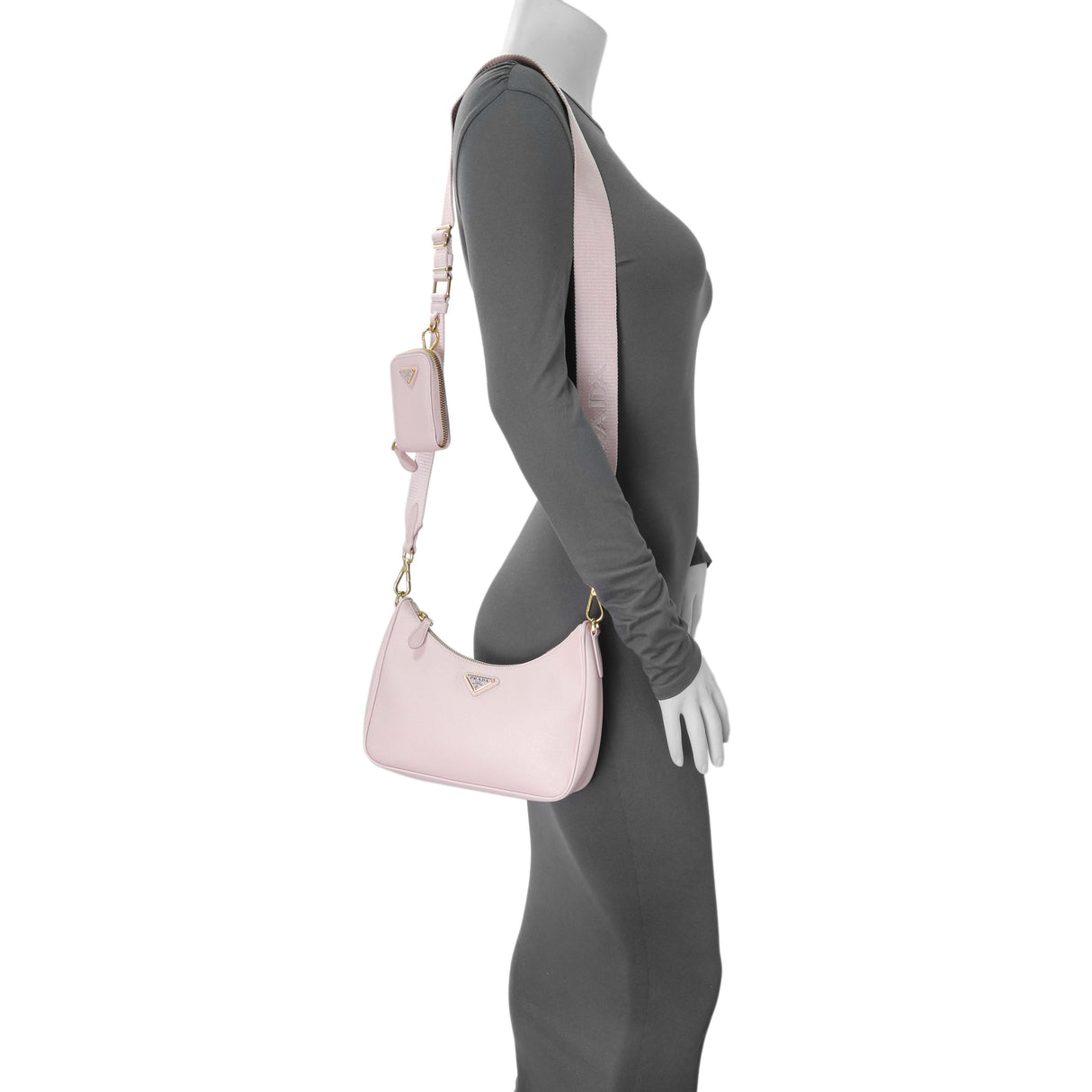Prada Pink Saffiano Re-Edition 2005 Shoulder Bag Handbags Prada