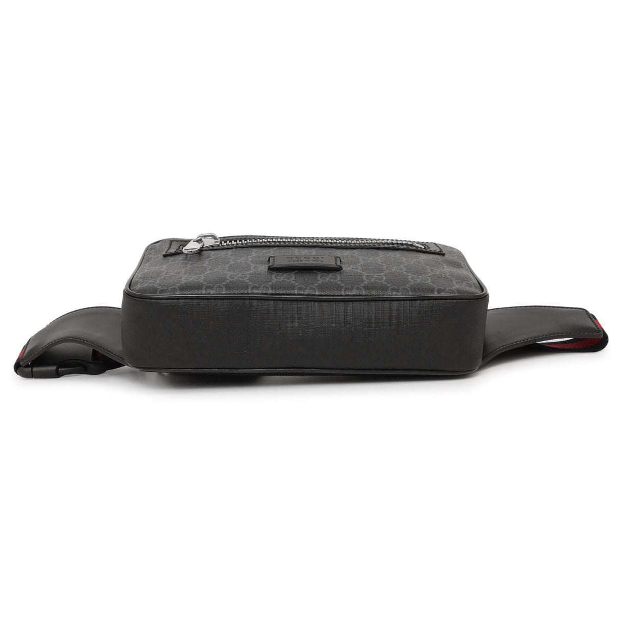 Gucci Black Soft GG Supreme Monogram Web Belt Bag Handbags Gucci