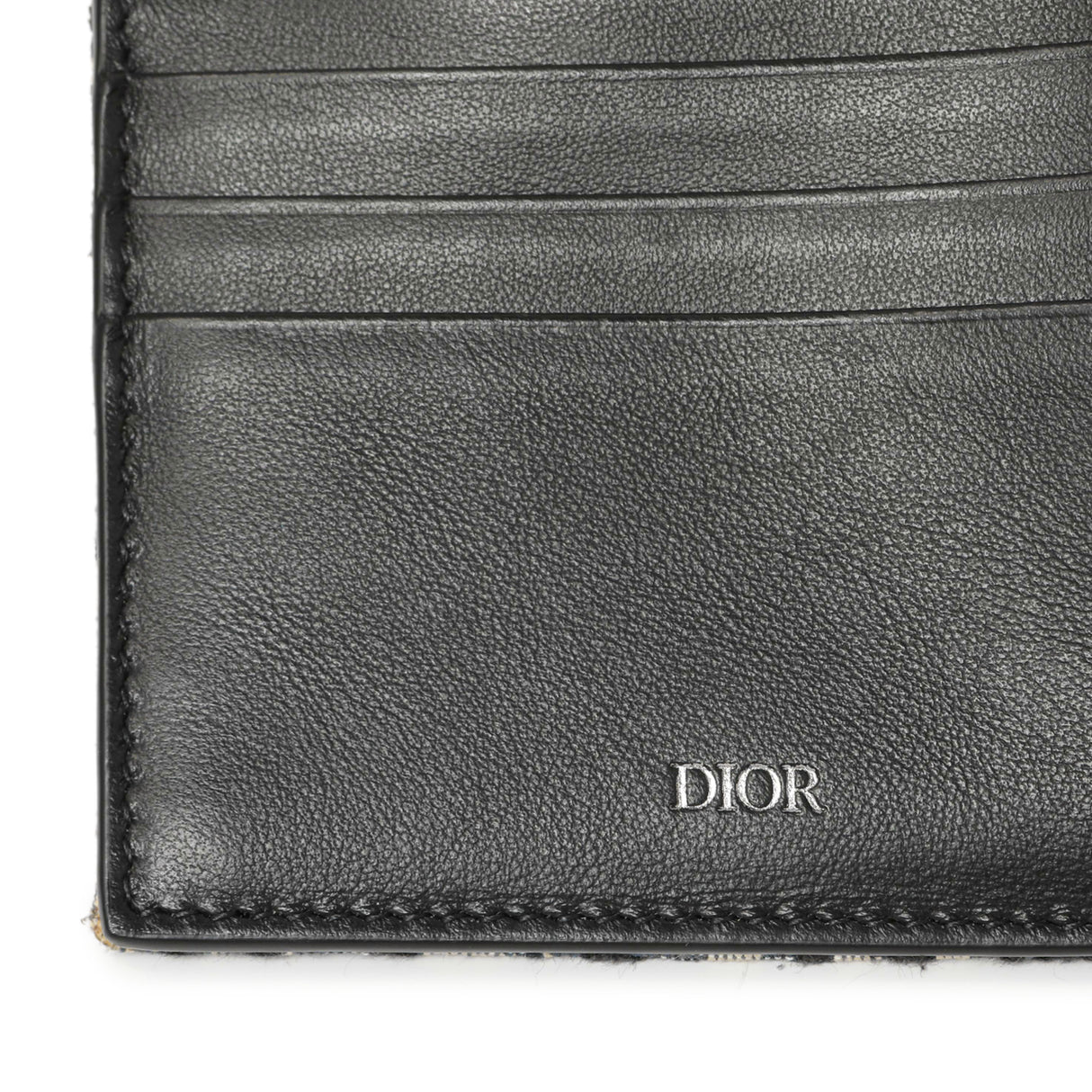Christian Dior Blue Oblique Bifold Wallet Accessories Christian Dior