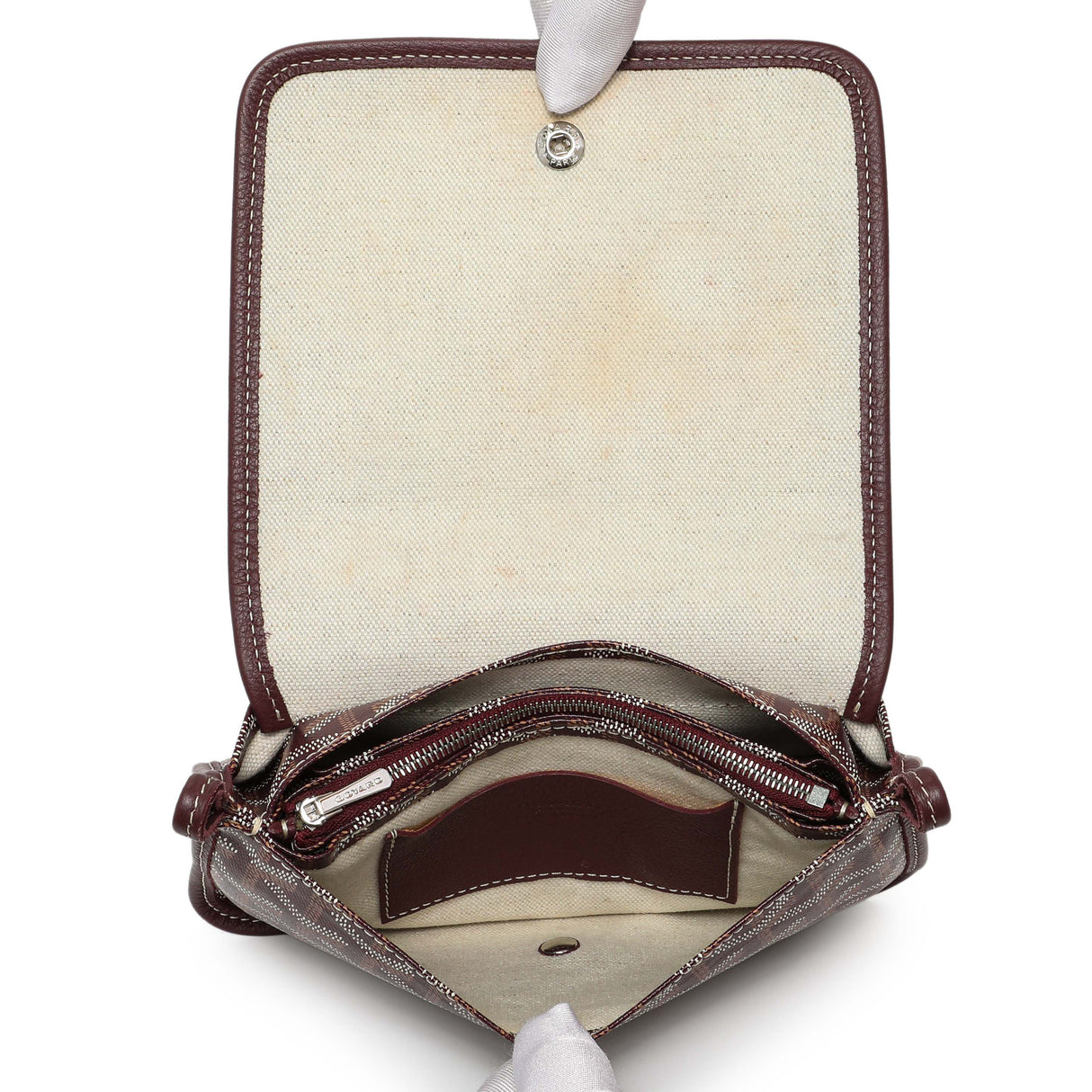 Goyard Burgundy Goyardine Plumet Wallet Clutch Handbags Goyard