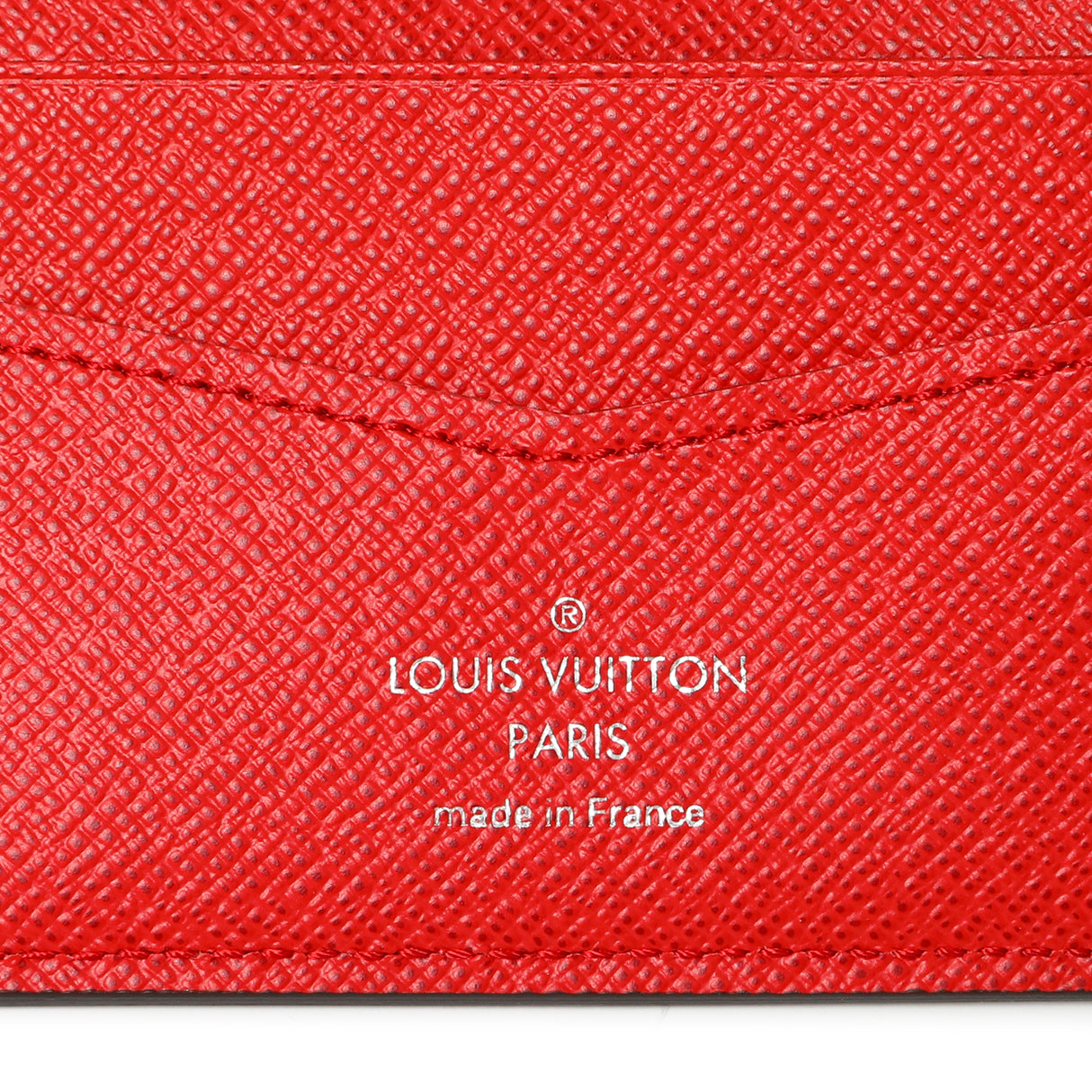 Louis Vuitton X SUPREME Red Epi Slender Wallet Accessories Louis Vuitton