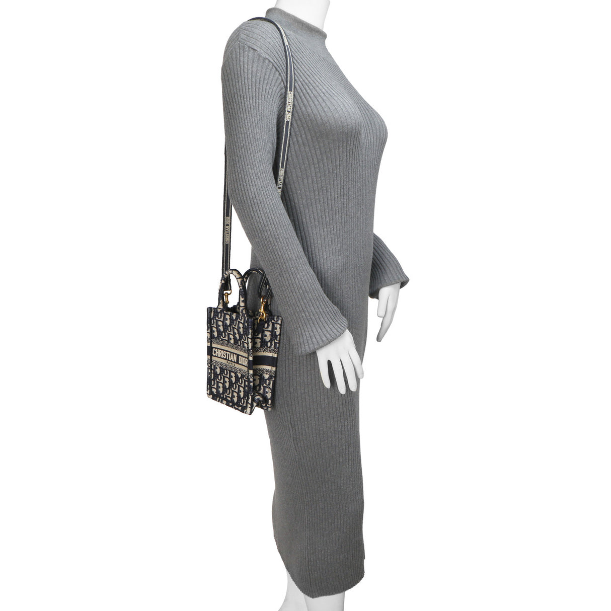 Christian Dior Blue Oblique Mini Book Tote Phone Bag Christian Dior