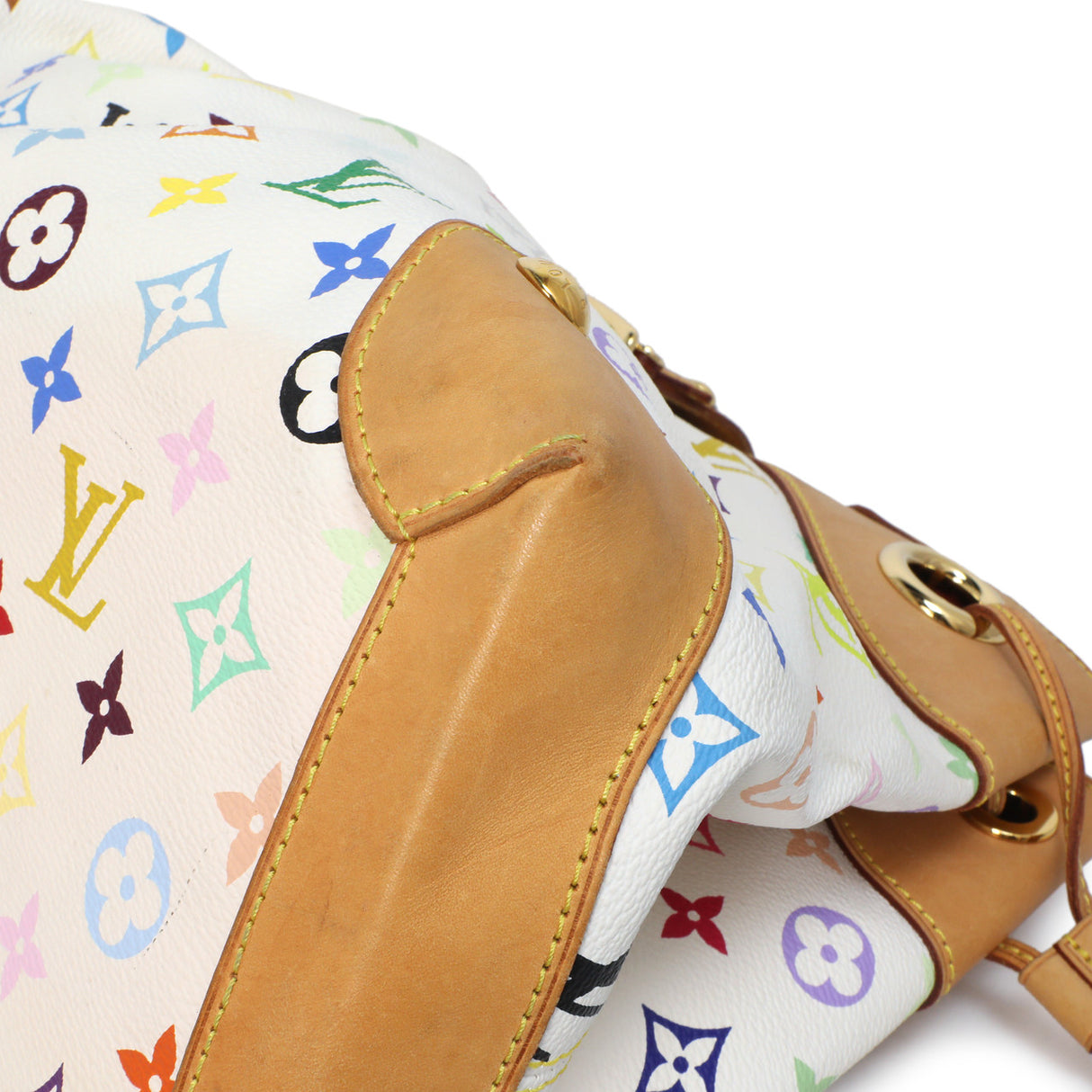 Louis Vuitton White Multicolor Ursula Handbags Louis Vuitton