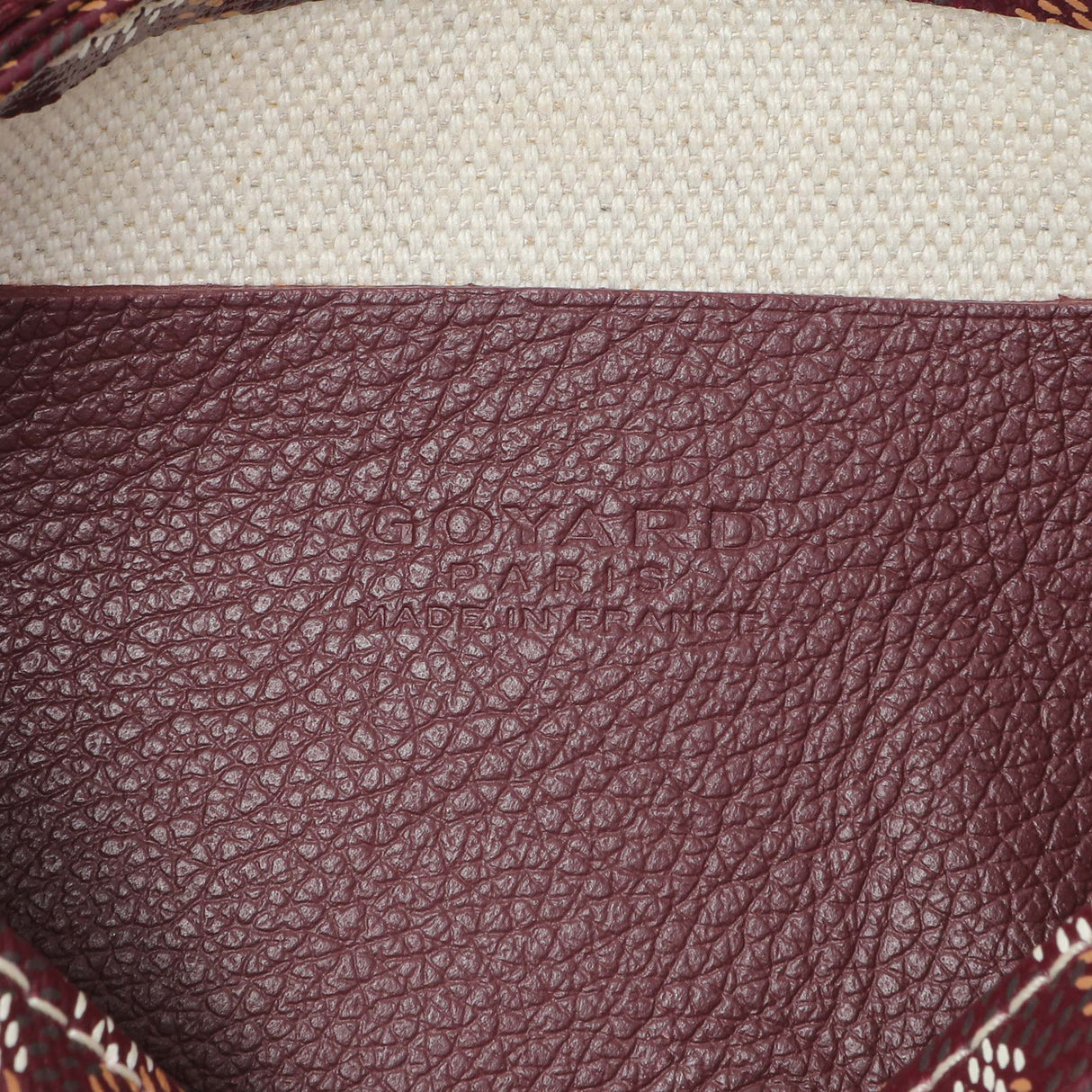 Goyard Burgundy Goyardine Plumet Wallet Clutch Handbags Goyard