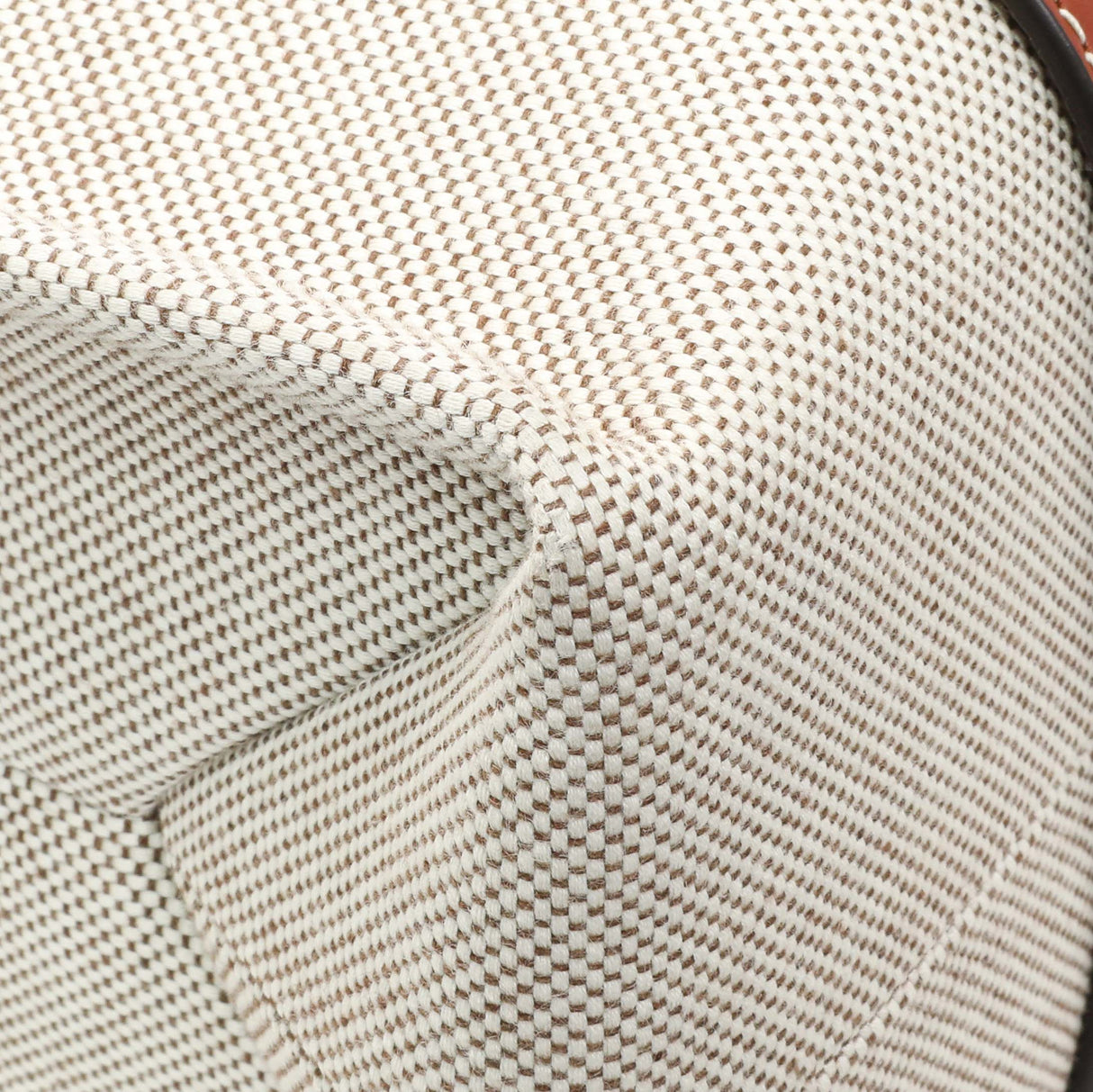 Chloe Linen Calfskin Medium Woody Ribbon Tote Handbags Chloe