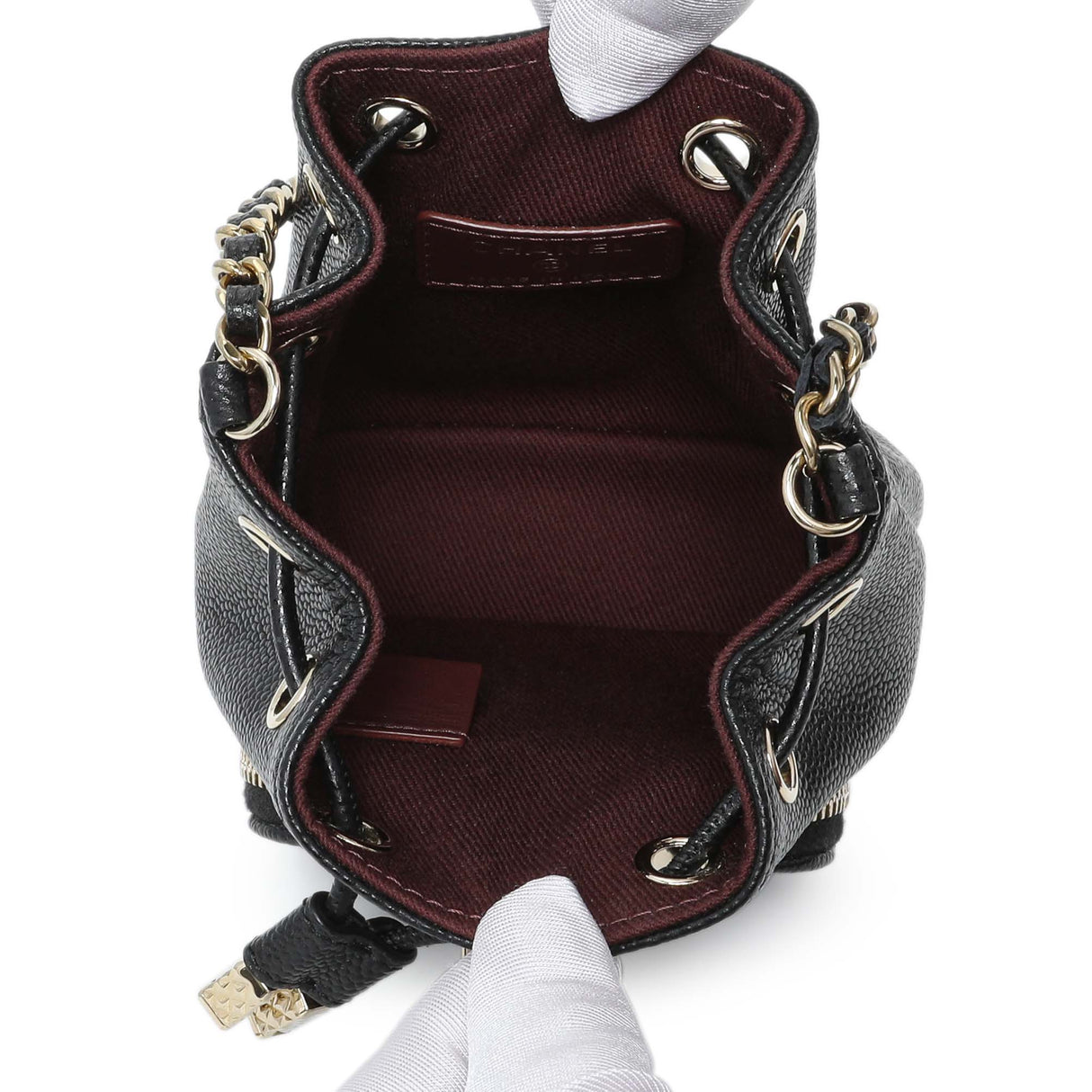 Chanel Black Caviar Mini CC Pocket Bucket Bag Handbags Chanel