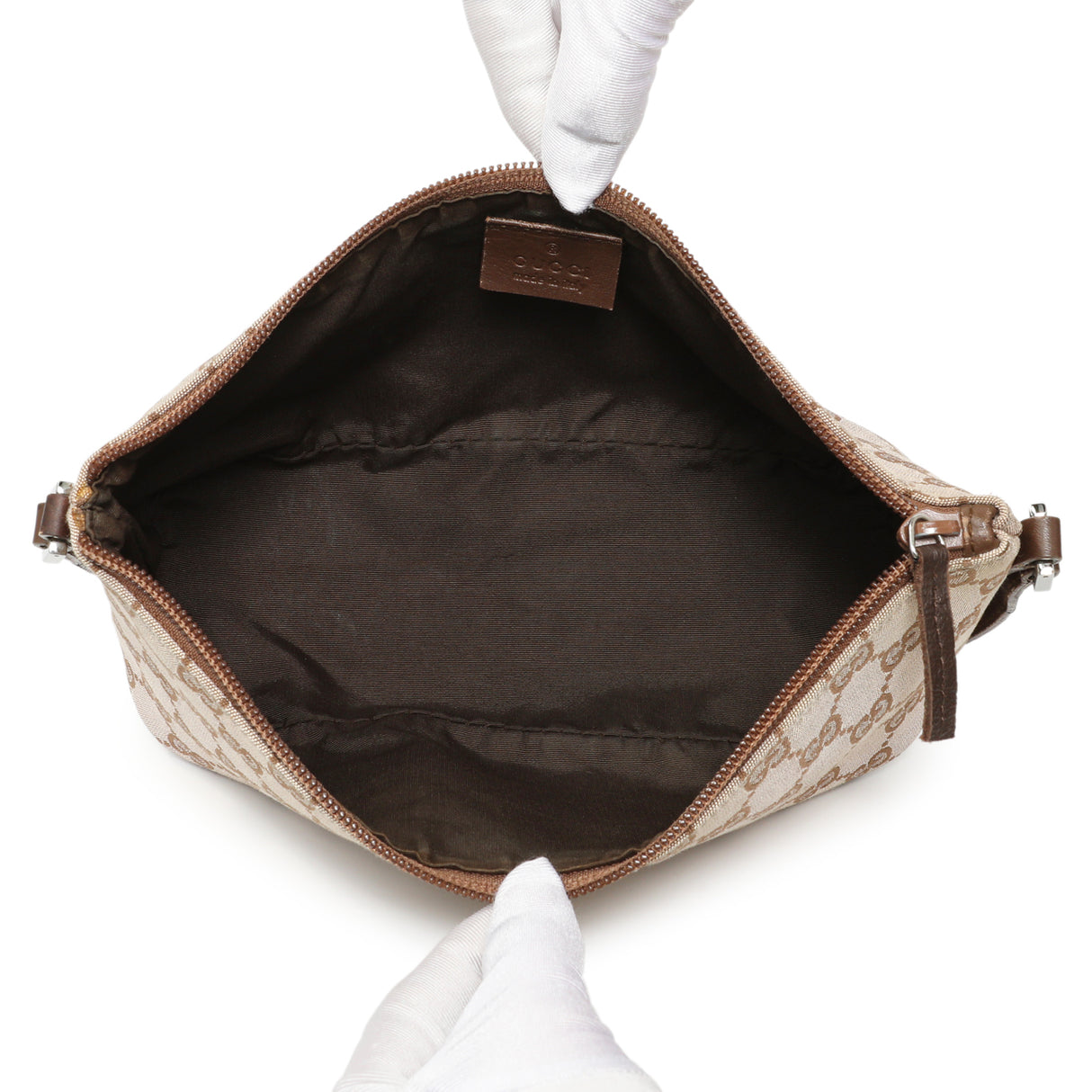 Gucci Monogram Canvas Boat Pochette Handbags Gucci