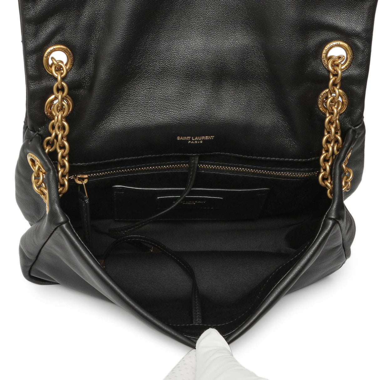 Saint Laurent Black Lambskin Matelasse Monogram Small Jamie 4.3 Handbags Saint Laurent