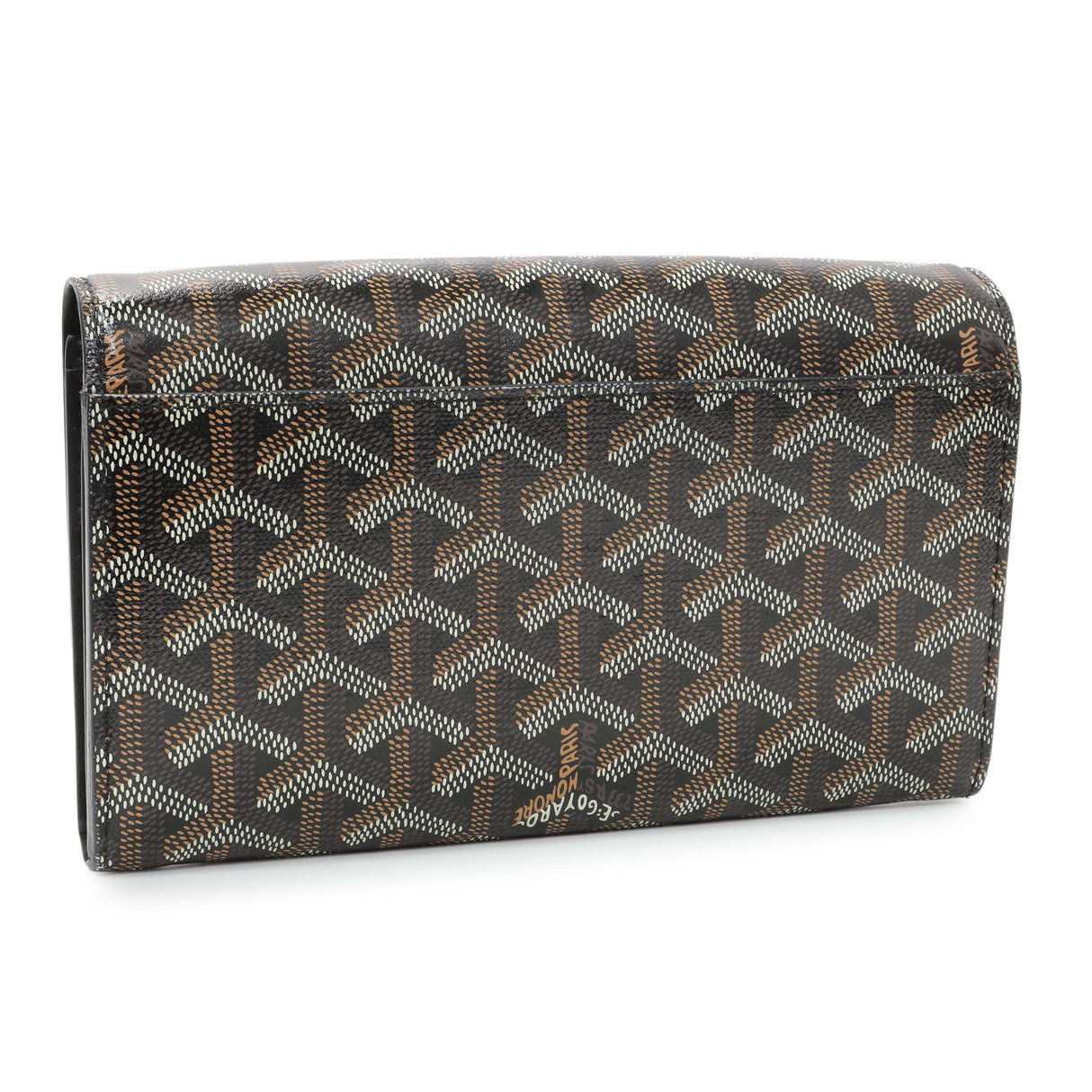 Goyard Black Goyardine Varenne Continental Wallet Handbags Goyard