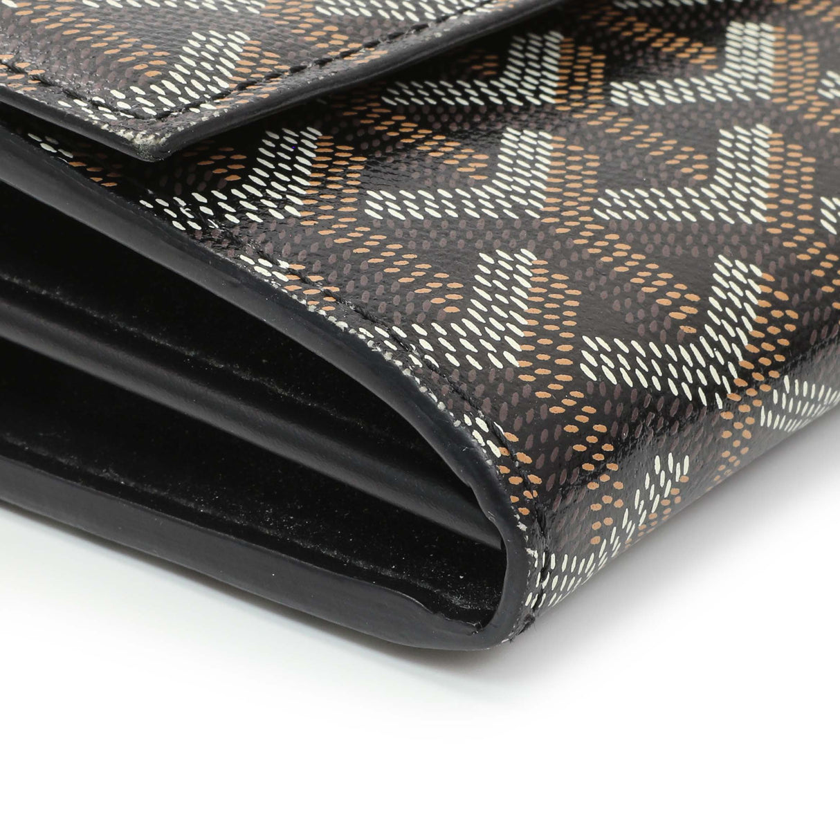 Goyard Black Goyardine Varenne Continental Wallet Handbags Goyard
