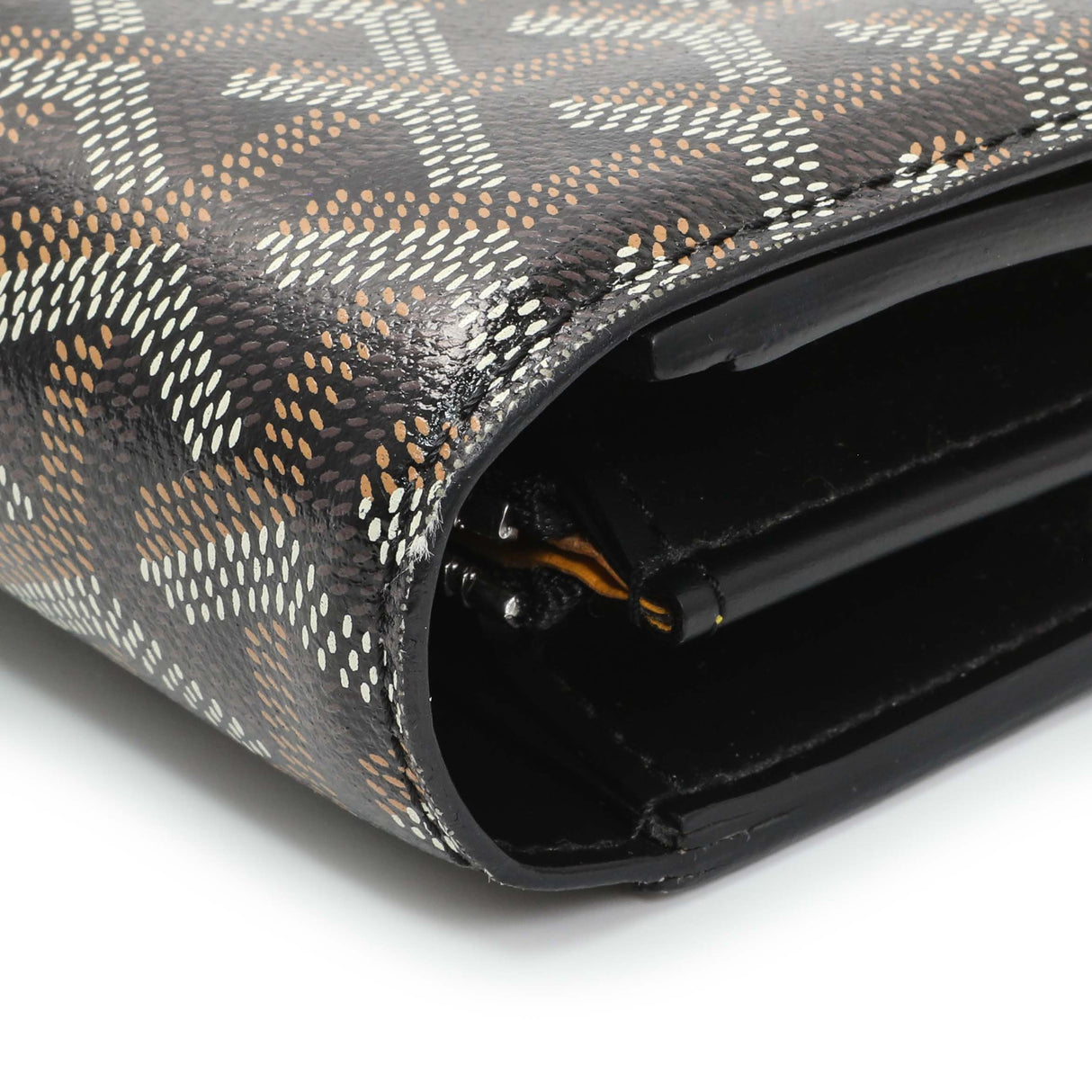 Goyard Black Goyardine Varenne Continental Wallet Handbags Goyard