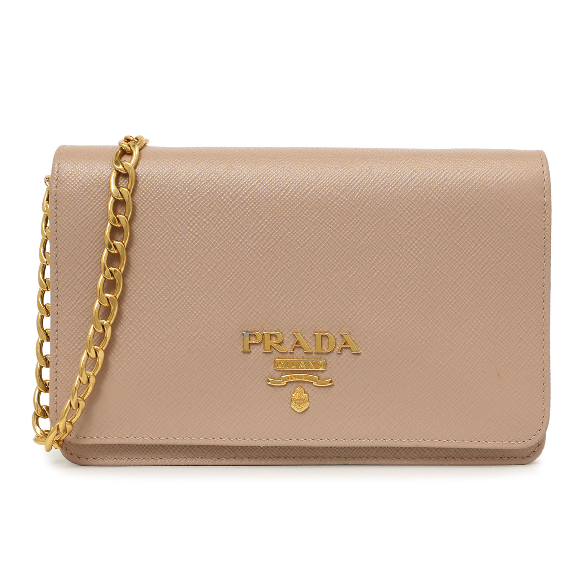 Prada Cammeo Saffiano Lux Chain Wallet Handbags Prada
