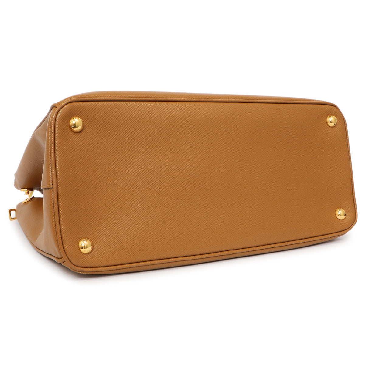Prada Caramel Saffiano Medium Galleria Double Zip Tote Handbags Prada