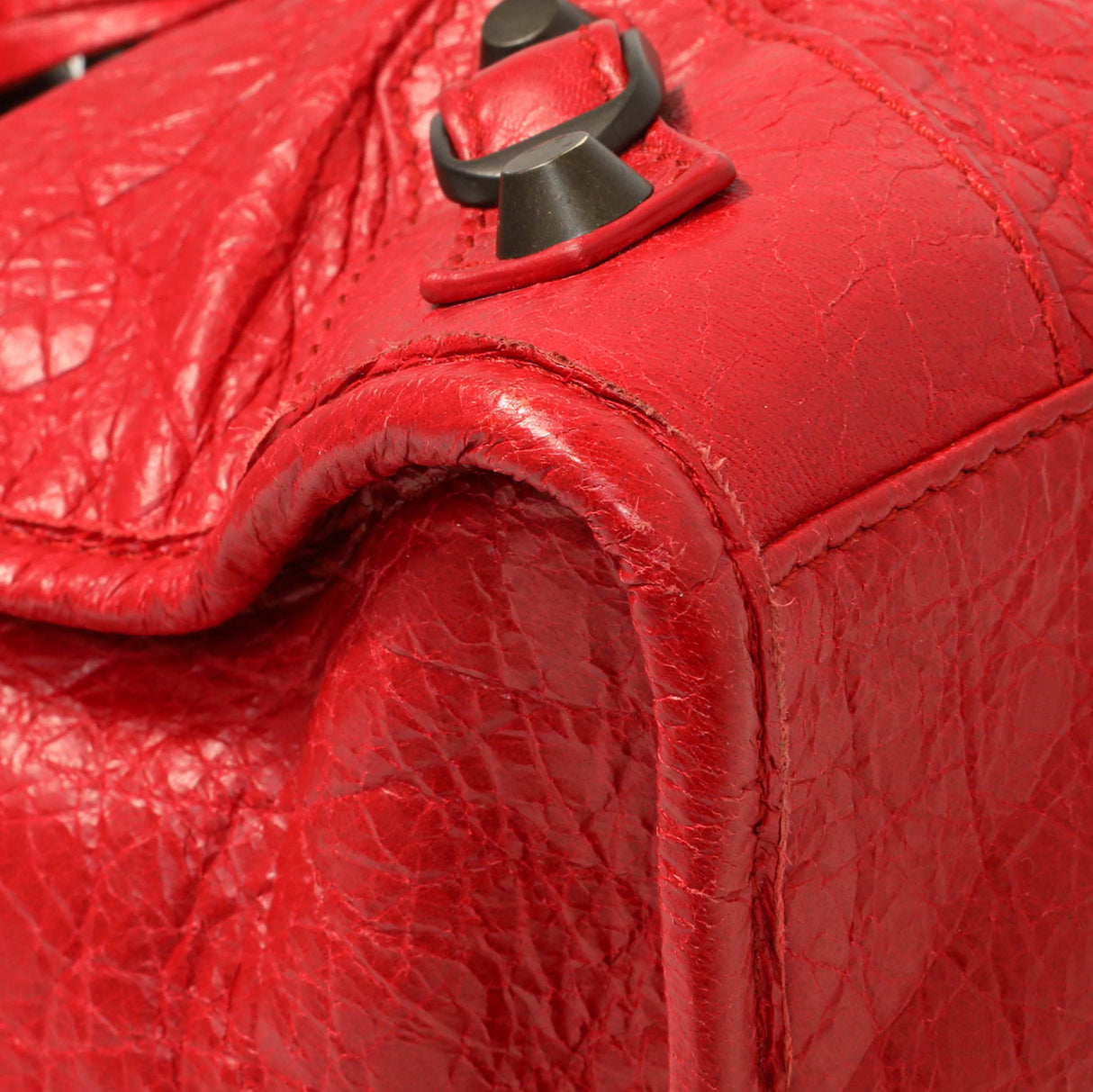 Balenciaga Red Agneau Classic Hardware S City Handbags Balenciaga