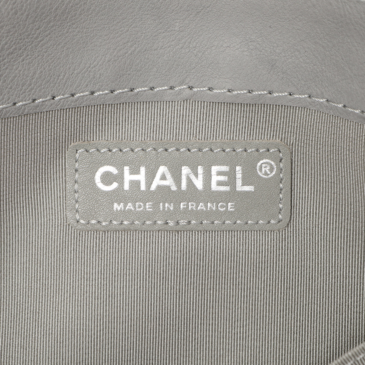 Chanel Grey Calfskin New Medium Boy Reverso Flap Handbags Chanel