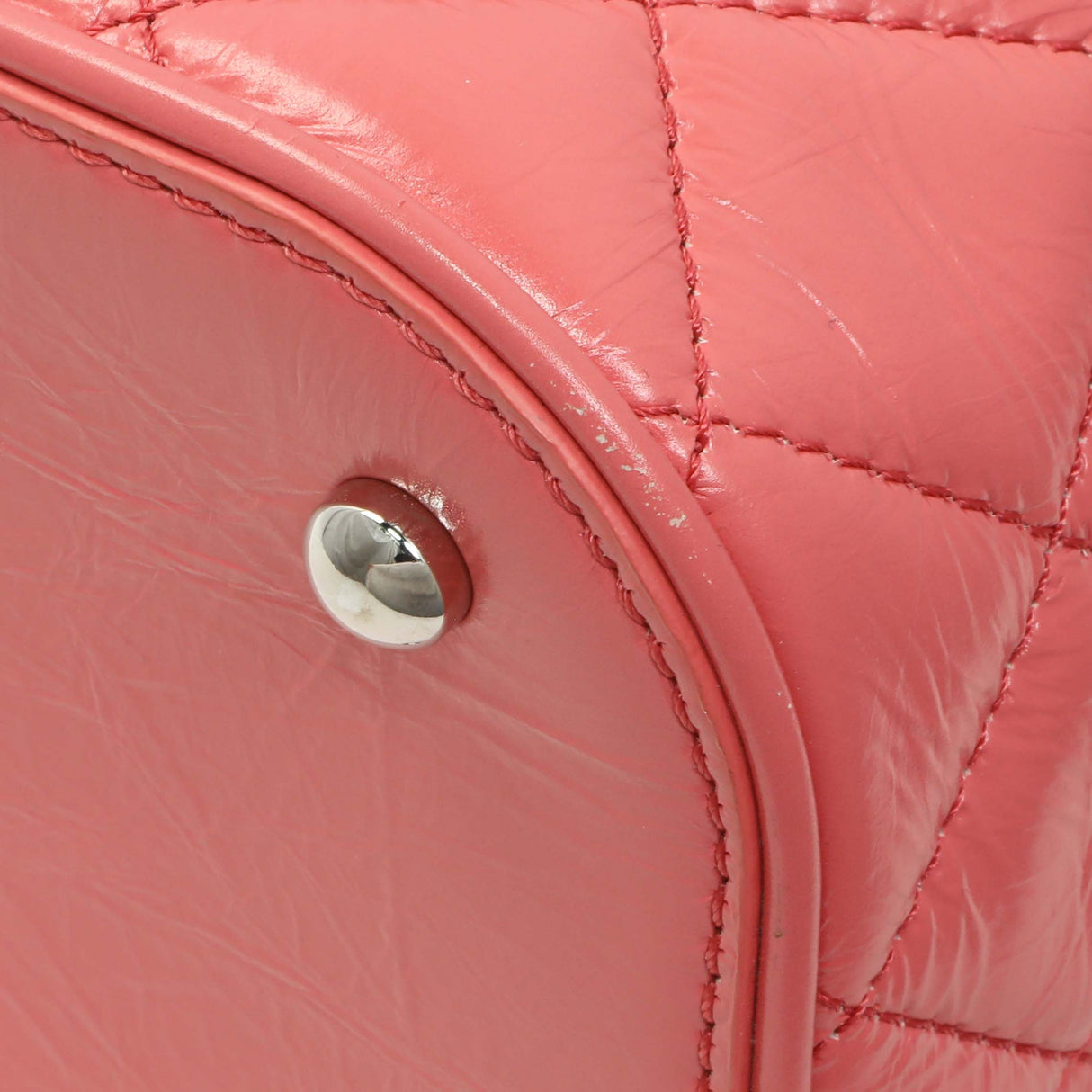 Chanel Pink Crumpled Calfskin PVC Quilted Aquarium Backpack Handbags Chanel