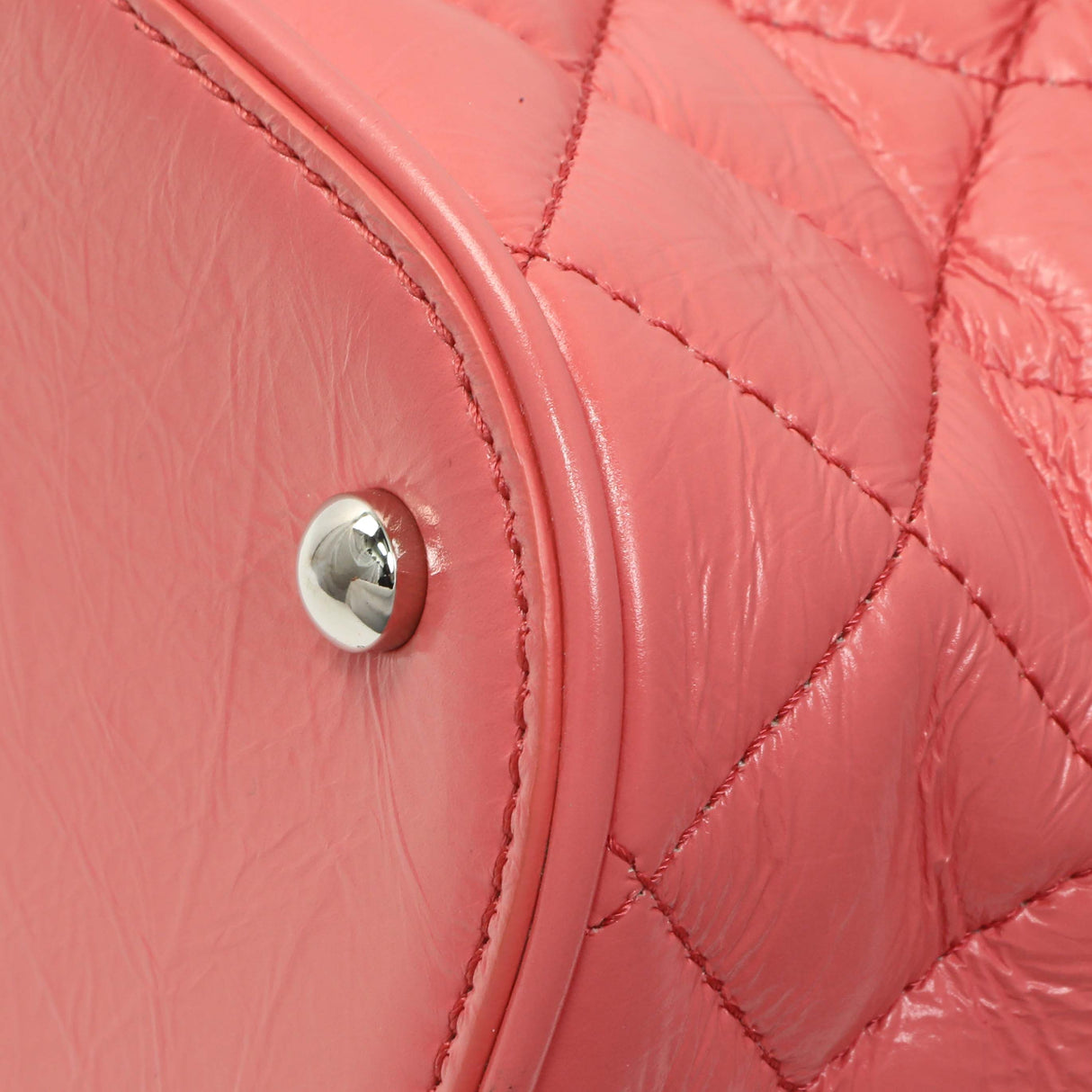 Chanel Pink Crumpled Calfskin PVC Quilted Aquarium Backpack Handbags Chanel