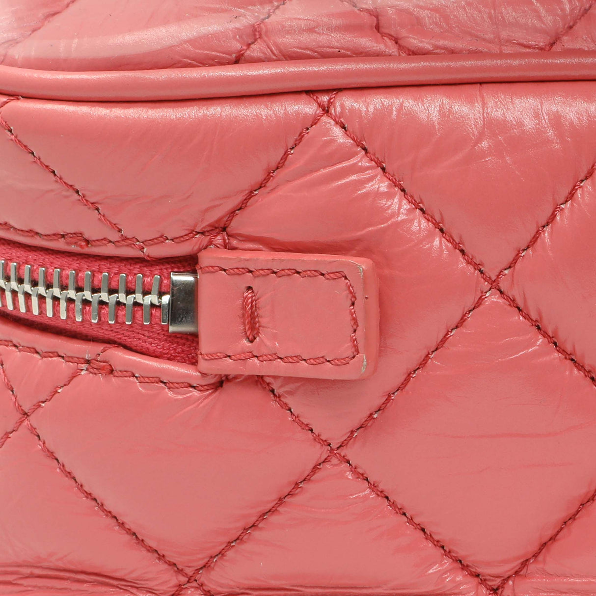 Chanel Pink Crumpled Calfskin PVC Quilted Aquarium Backpack Handbags Chanel