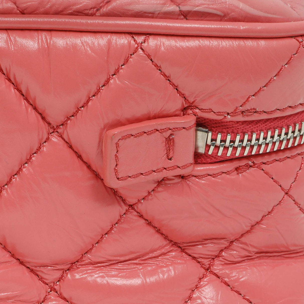 Chanel Pink Crumpled Calfskin PVC Quilted Aquarium Backpack Handbags Chanel