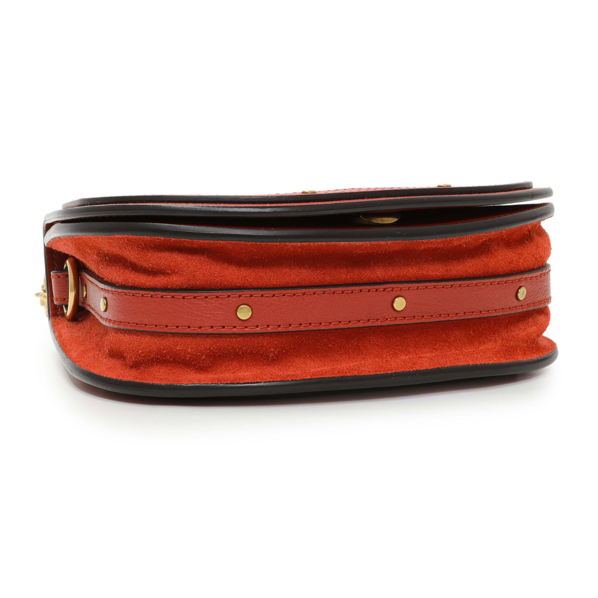 Chloe Red Calfskin Small Nile Bracelet Bag Handbags Chloe
