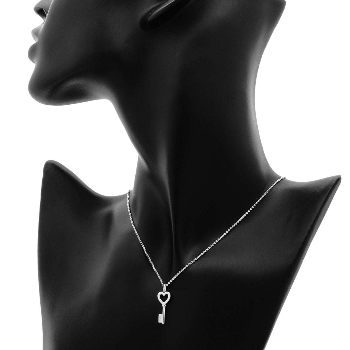 Tiffany & Co. Sterling Silver Heart Key Pendant Designer Jewellery Tiffany and Co