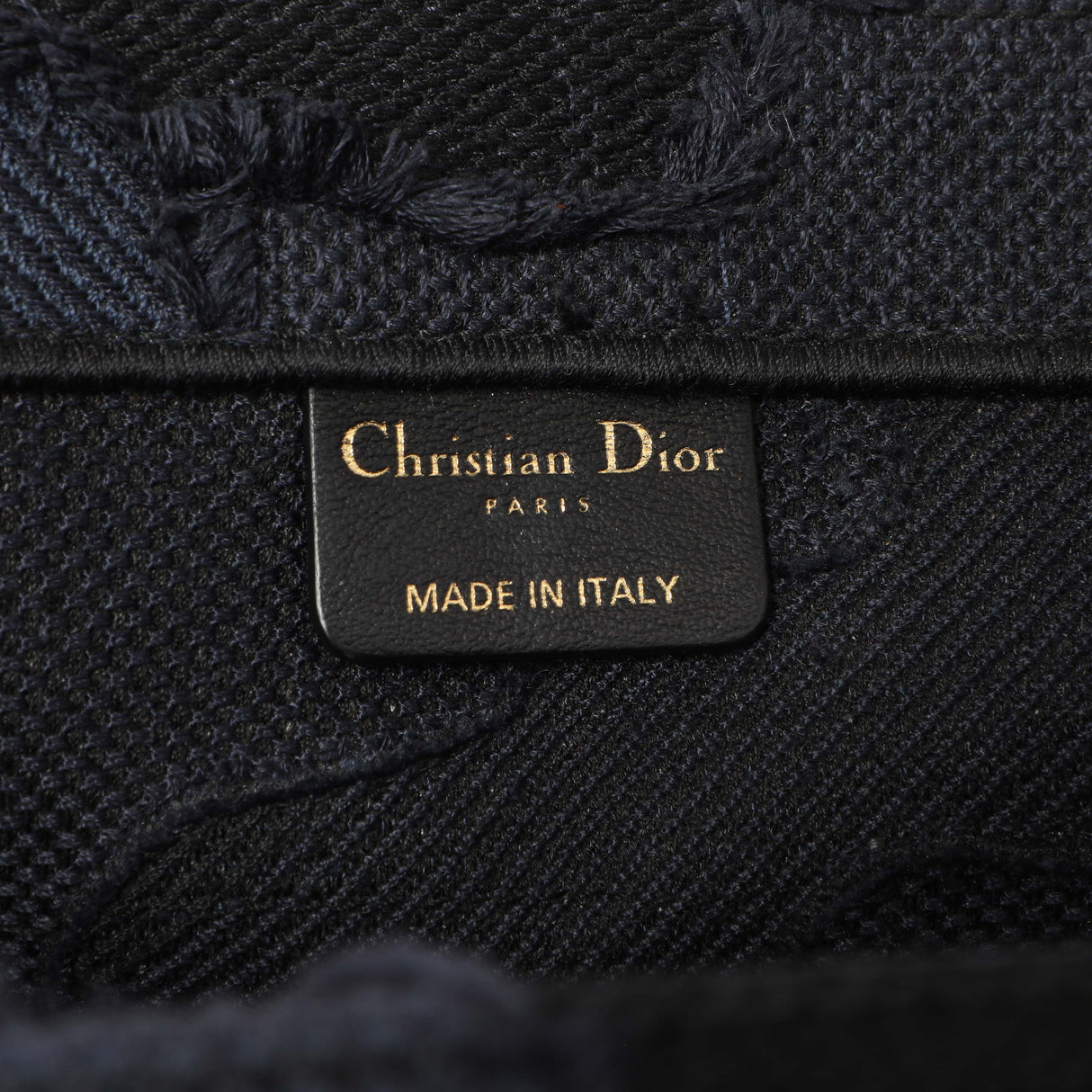 Christian Dior Blue Embroidered Camouflage Medium Book Tote Handbags Christian Dior