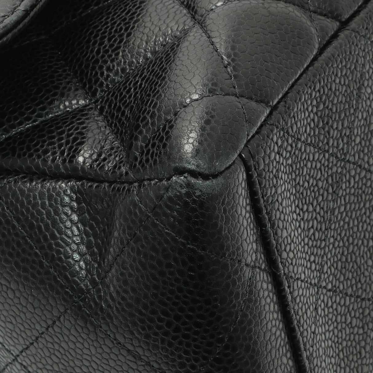 Chanel Black Quilted Caviar Maxi Single Flap Handbags Chanel