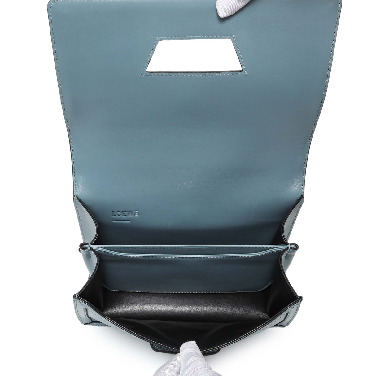 Loewe Barcelona Flap Stone Blue Medium Handbags Loewe