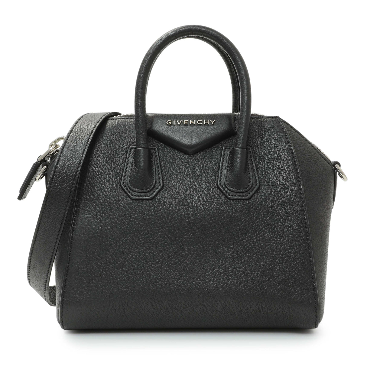 Givenchy Black Sugar Goatskin Mini Antigona Handbags Givenchy