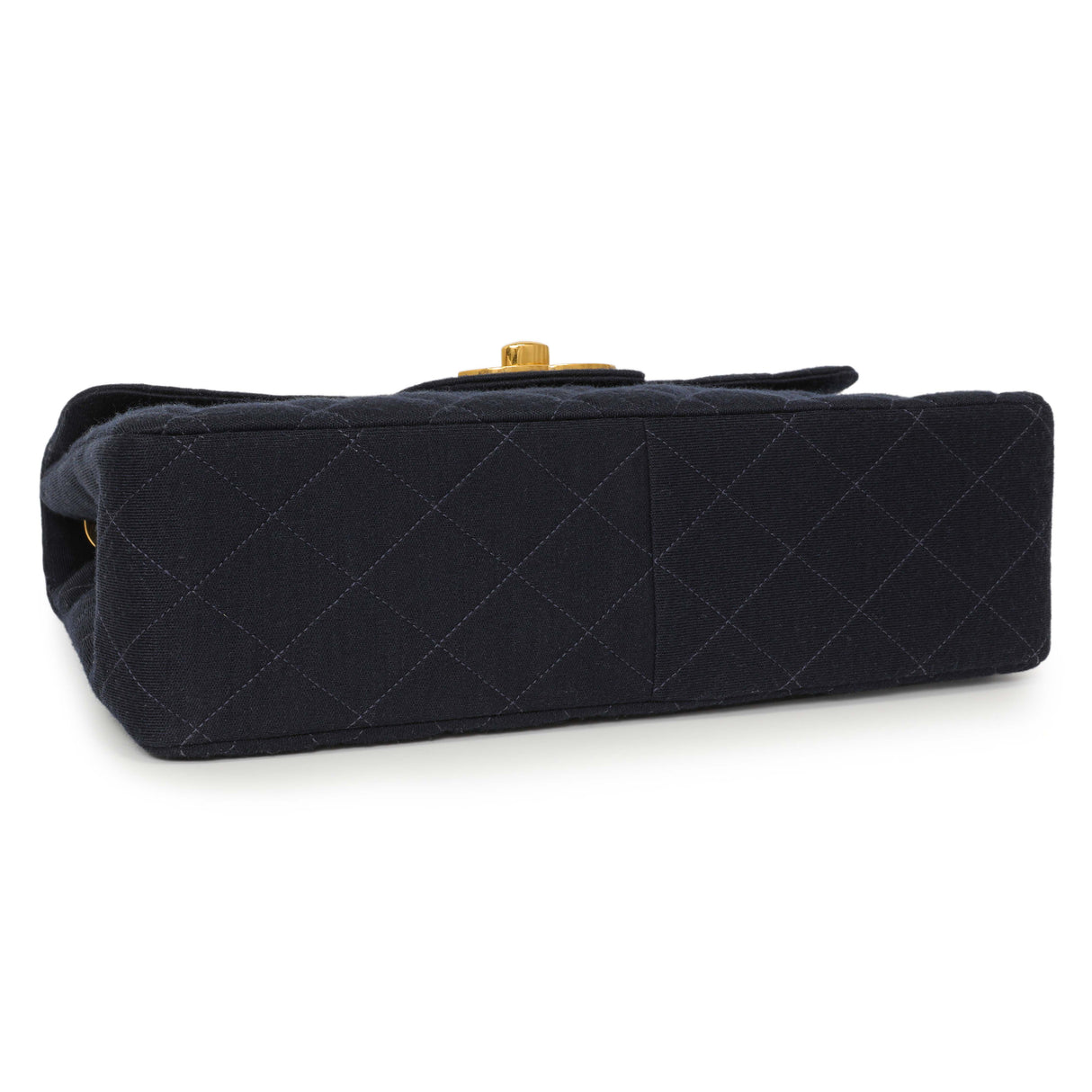 Chanel Navy Jersey XL Jumbo Single Flap Handbags Chanel