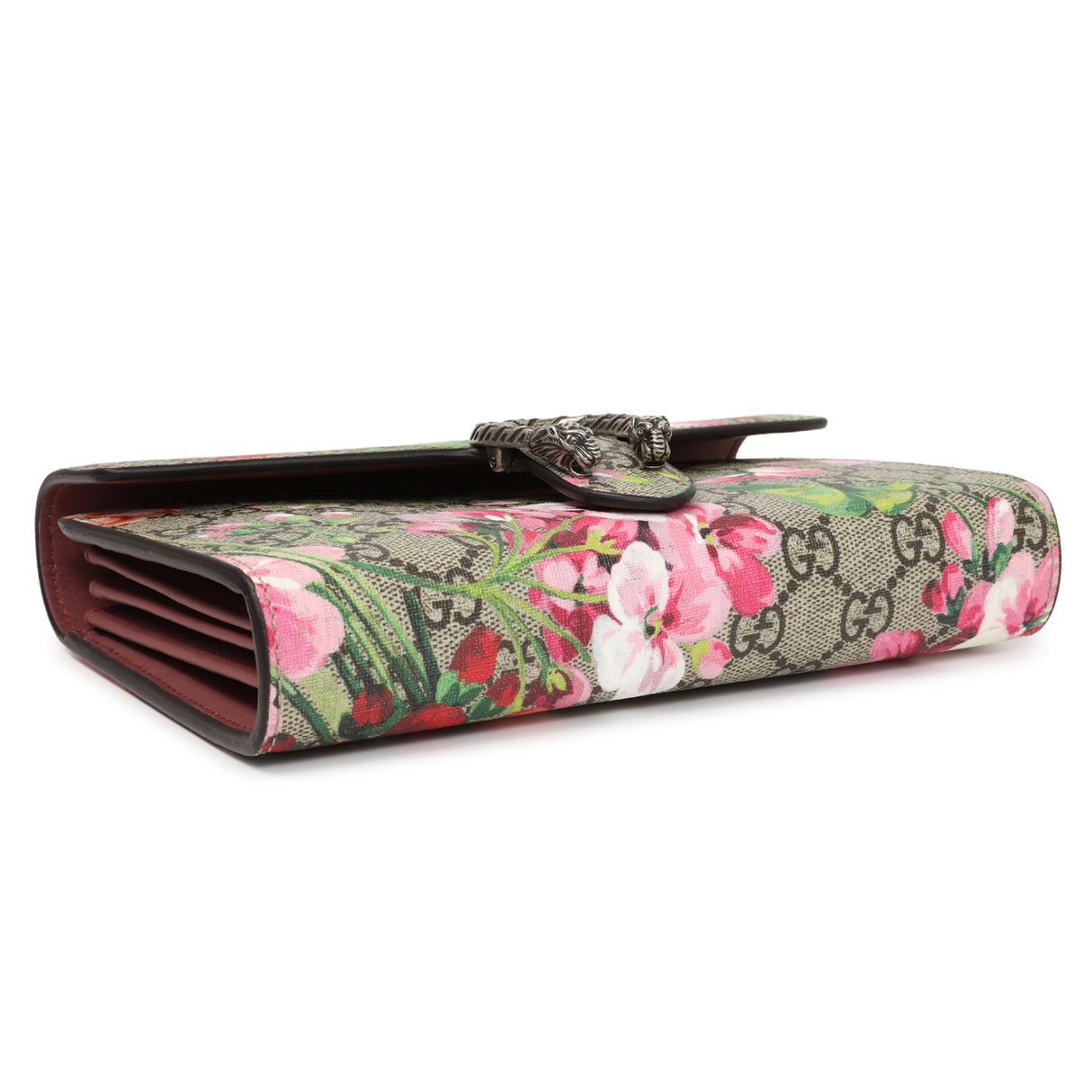 Gucci GG Supreme Monogram Blooms Mini Dionysus Chain Wallet Handbags Gucci