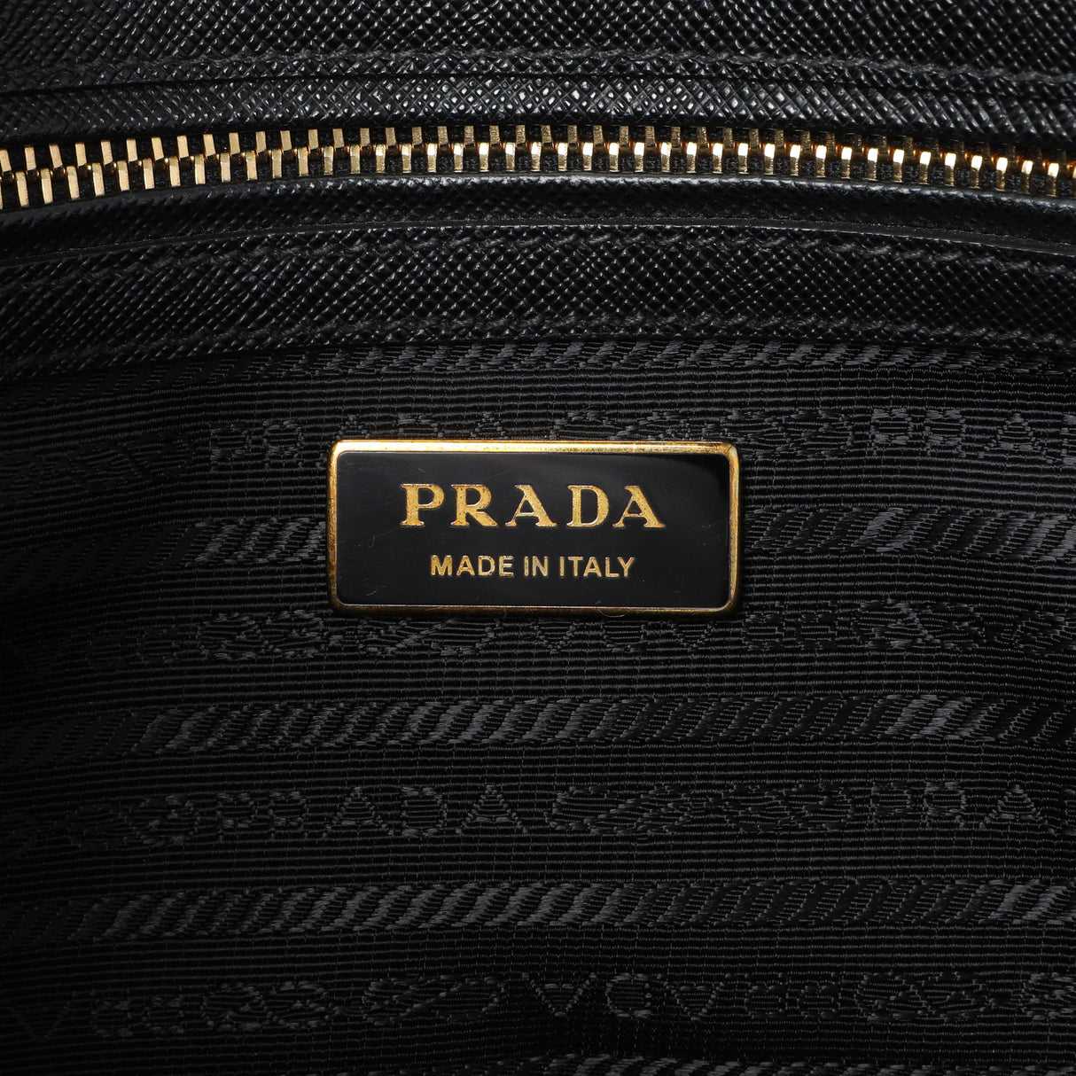 Prada Black Saffiano Galleria Tote Small Handbags Prada