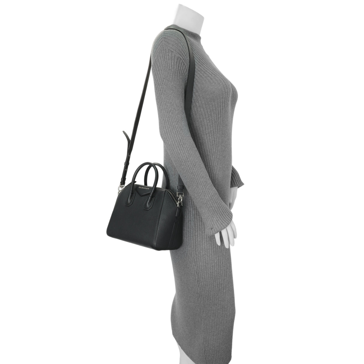 Givenchy Black Sugar Goatskin Mini Antigona Handbags Givenchy