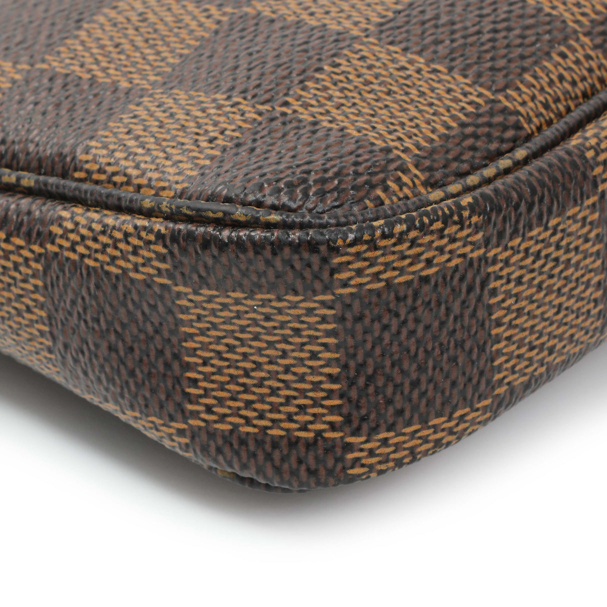Louis Vuitton Damier Ebene Trunks and Bags Mini Pochette Accessories Handbags Louis Vuitton