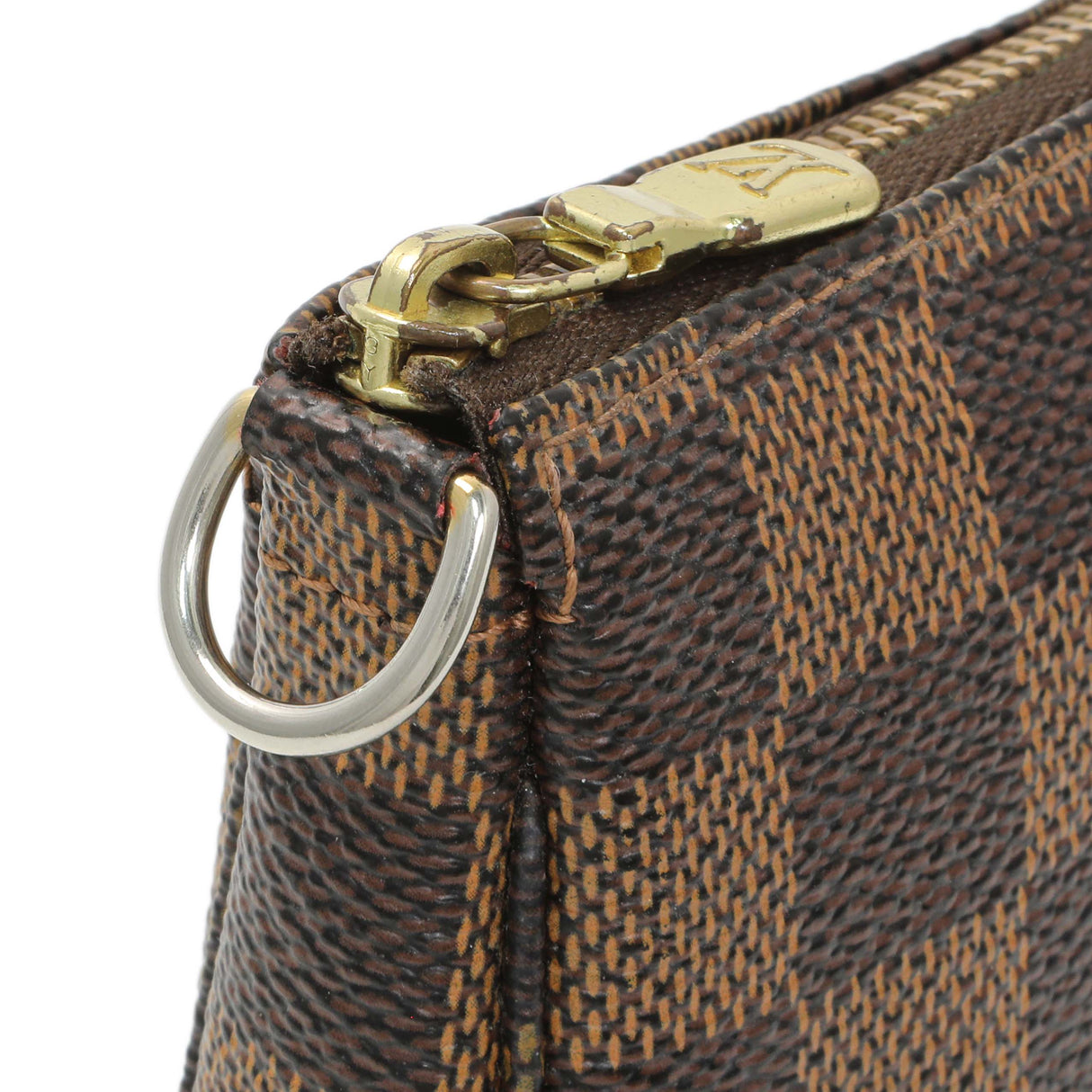 Louis Vuitton Damier Ebene Trunks and Bags Mini Pochette Accessories Handbags Louis Vuitton