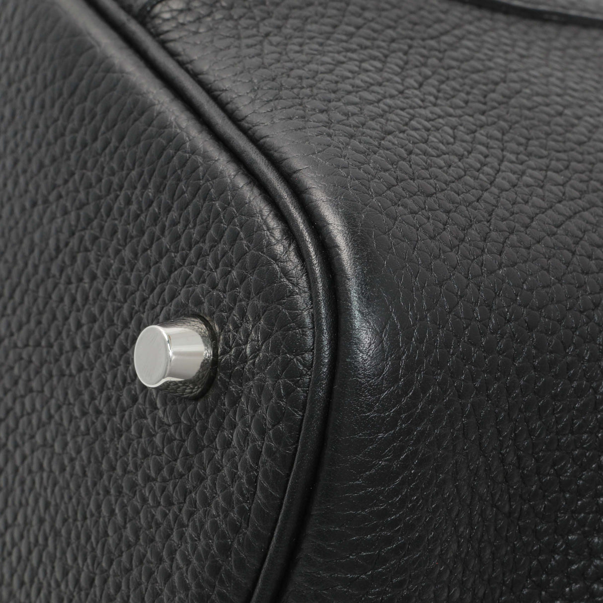 Hermes Black Clemence Picotin 22 Handbags Hermes