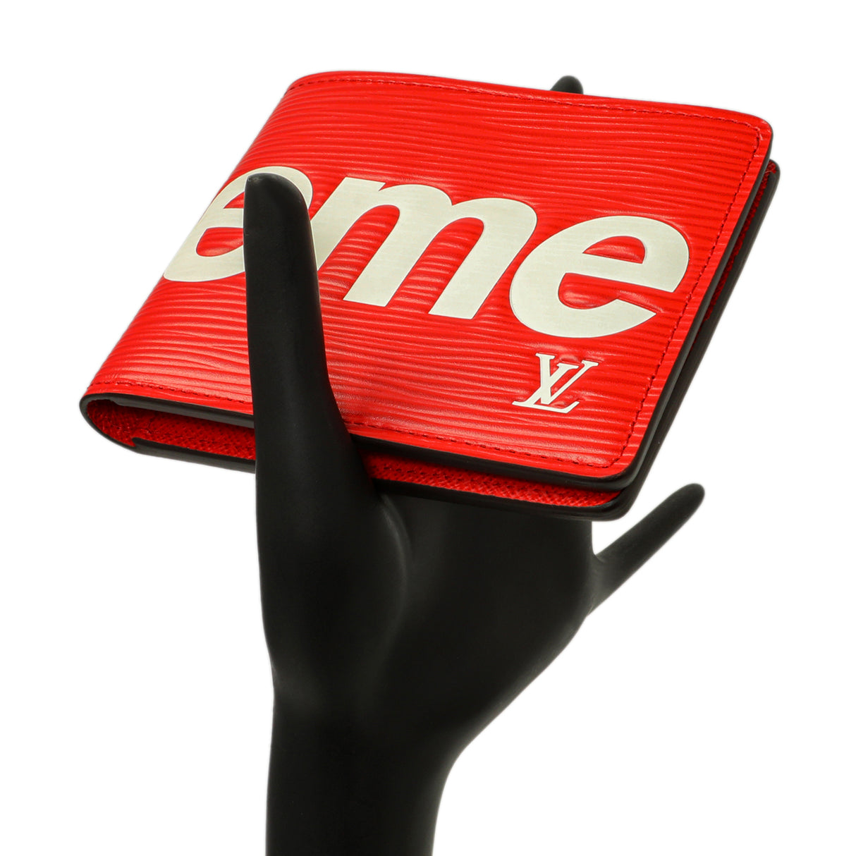 Louis Vuitton X SUPREME Red Epi Slender Wallet Accessories Louis Vuitton