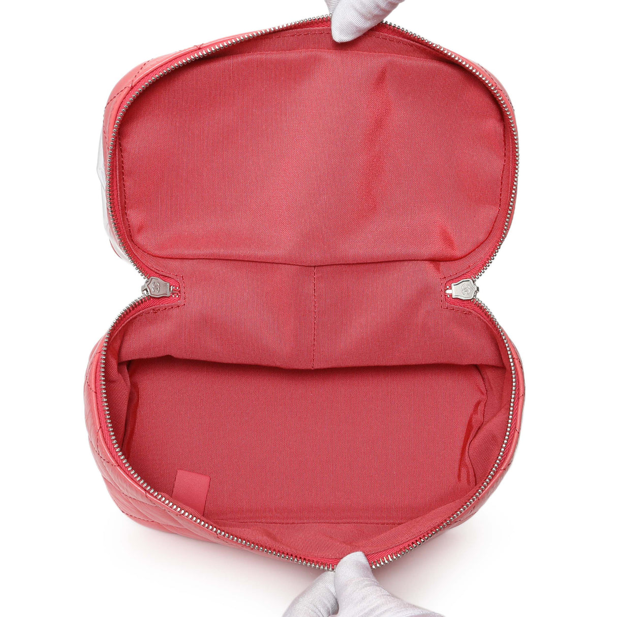 Chanel Pink Crumpled Calfskin PVC Quilted Aquarium Backpack Handbags Chanel