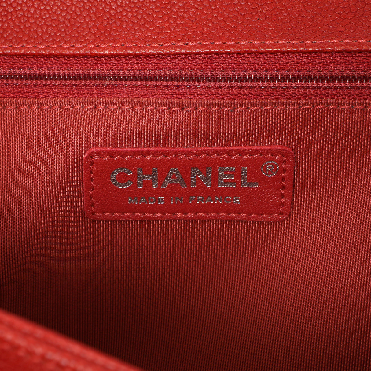 Chanel Red Quilted Caviar New Medium Boy Bag Handbags Chanel